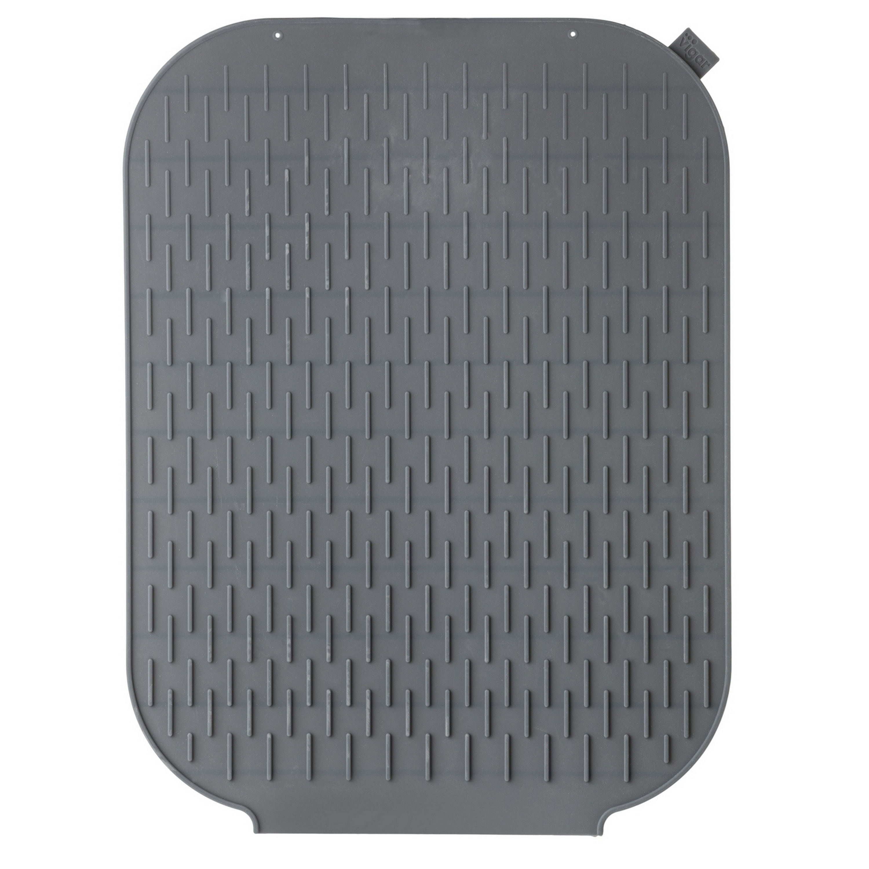 Tapete para lava-louça silicone 43X33 cm cinza - 2