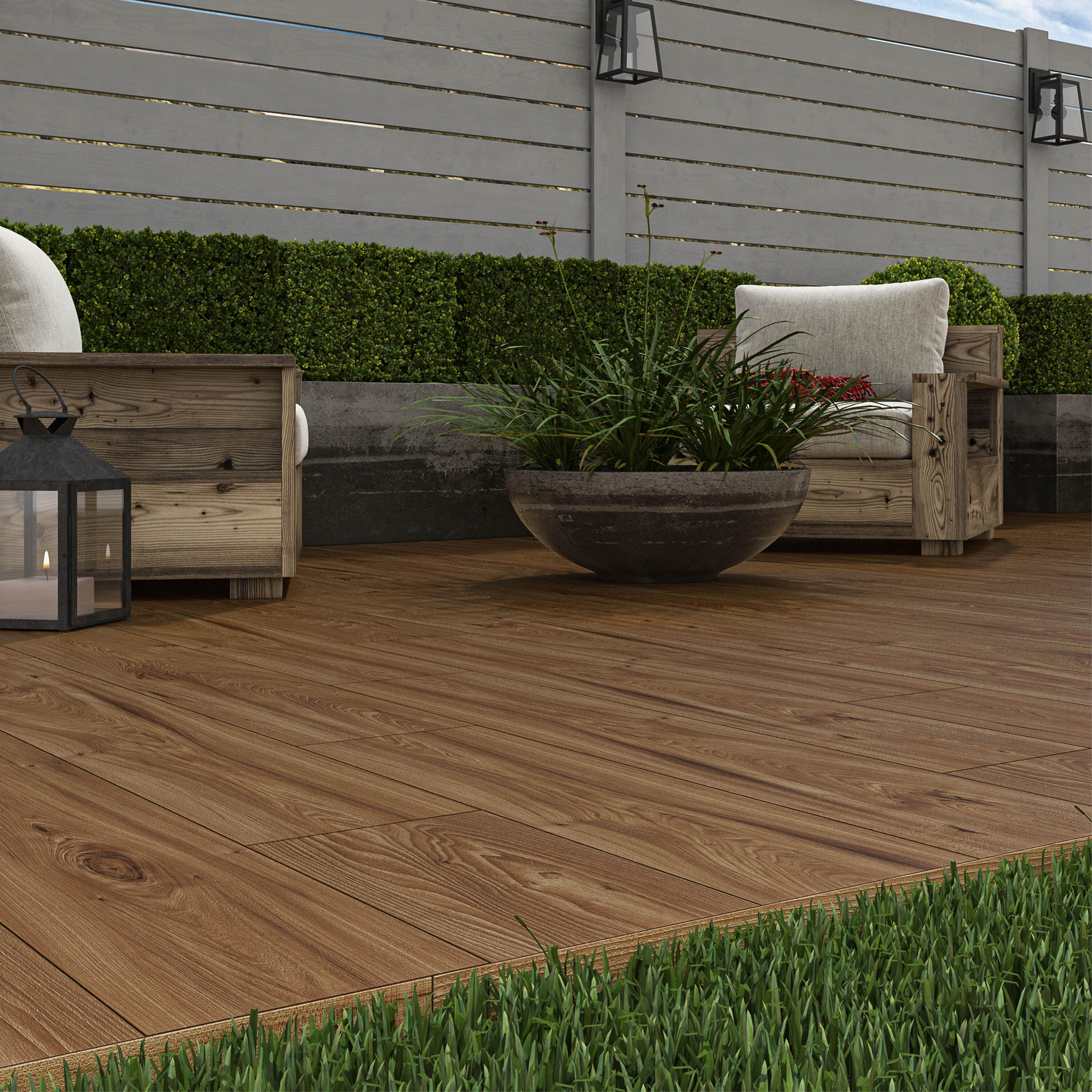 Suelo porcelánico wakefield efecto madera marrón 20x120 cm c3 artens