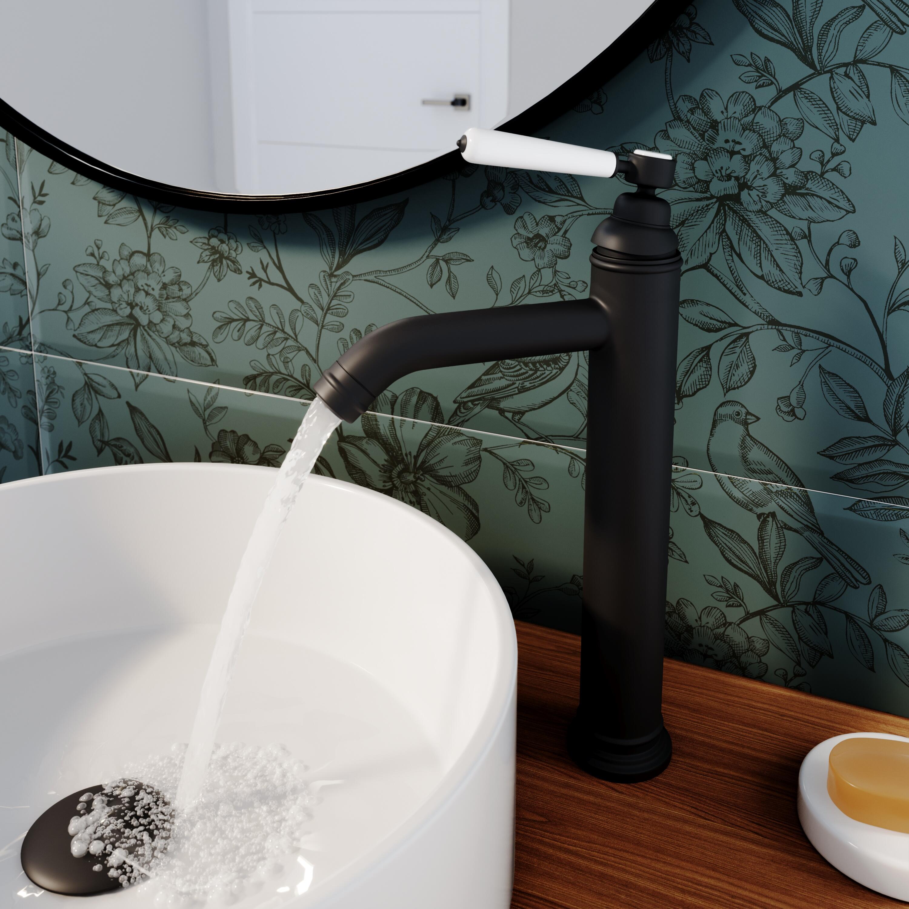 Bateria umywalkowa czarna wysoka Charm Sensea