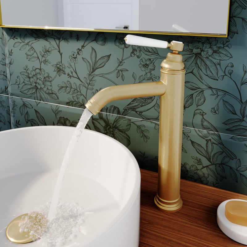 Bateria umywalkowa wysoka złota Charm Sensea