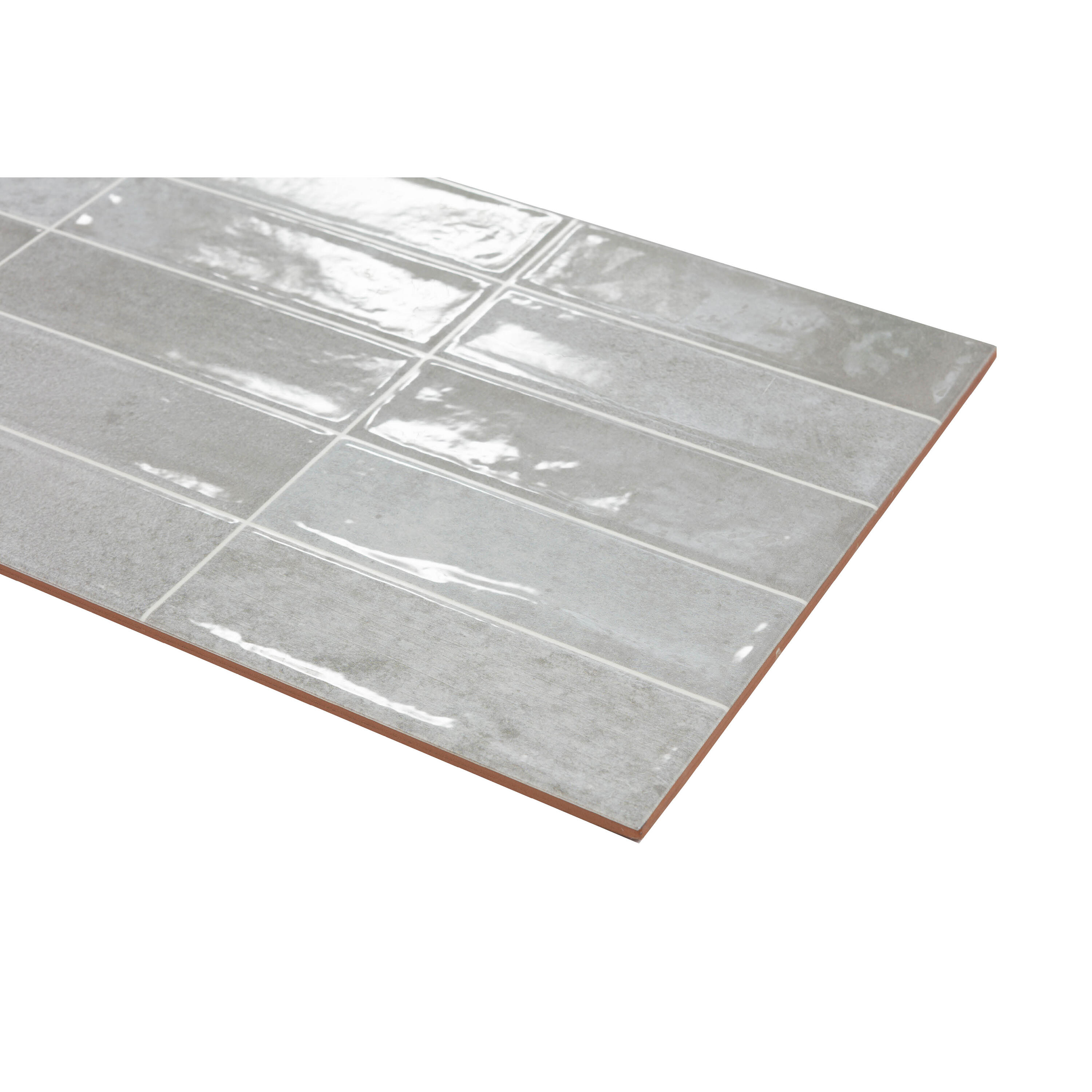 Piastrella da rivestimento interno in maiolica ARTENS 31.6 x 60 cm non rettificato smaltato grigio lucido Moha Bricks Sp. 9.5 mm 1.52 mq - 7