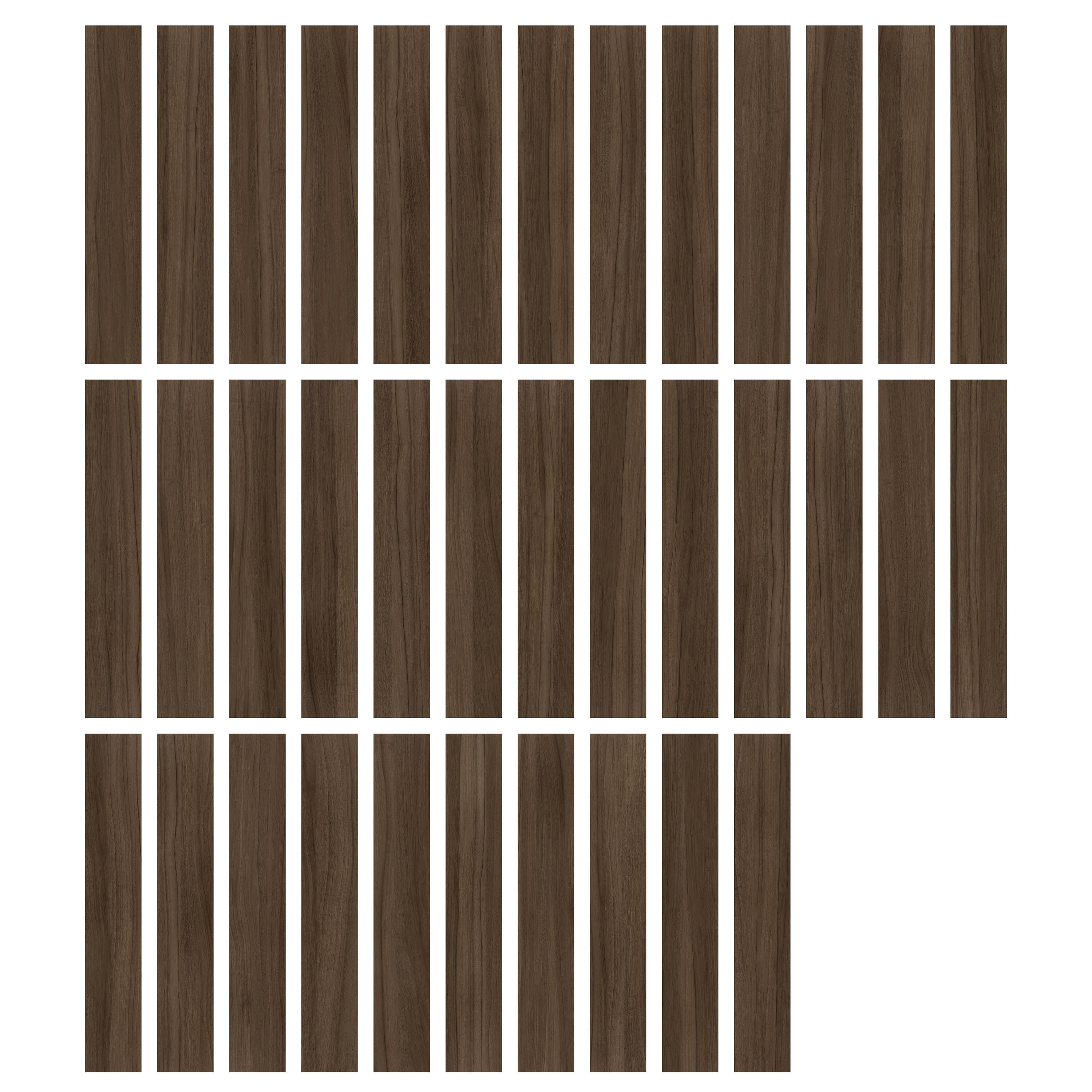 Piastrella da pavimento e rivestimento interno in gres porcellanato 20 x 120 cm rettificato smaltato marrone noce opaco Blush Walnut R9 traffico medio forte (pei 3/5) Sp. 9 mm 1.2 mq - 12
