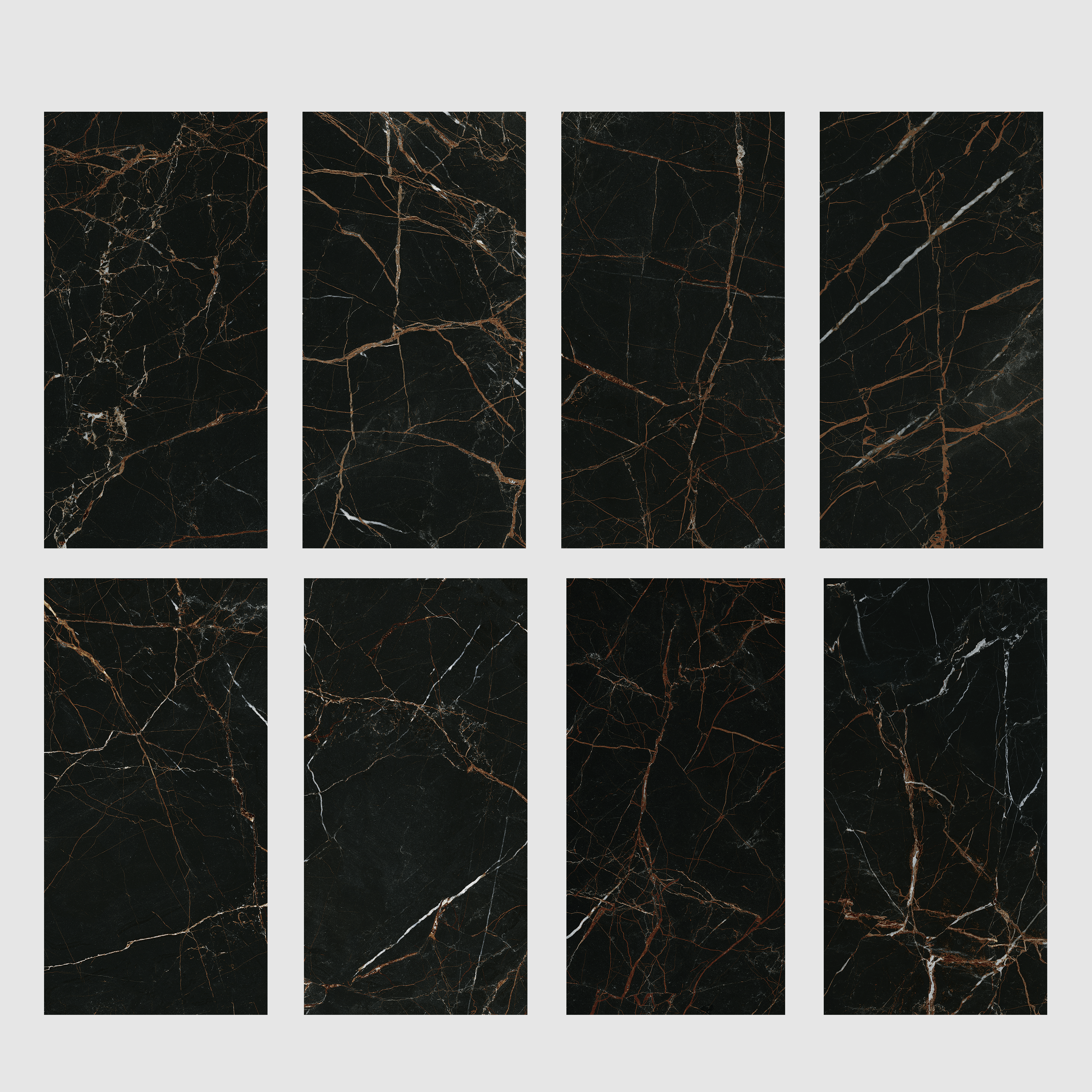 Revestimento cerâmico preto polido 60x120 cm Artens Blush - 15