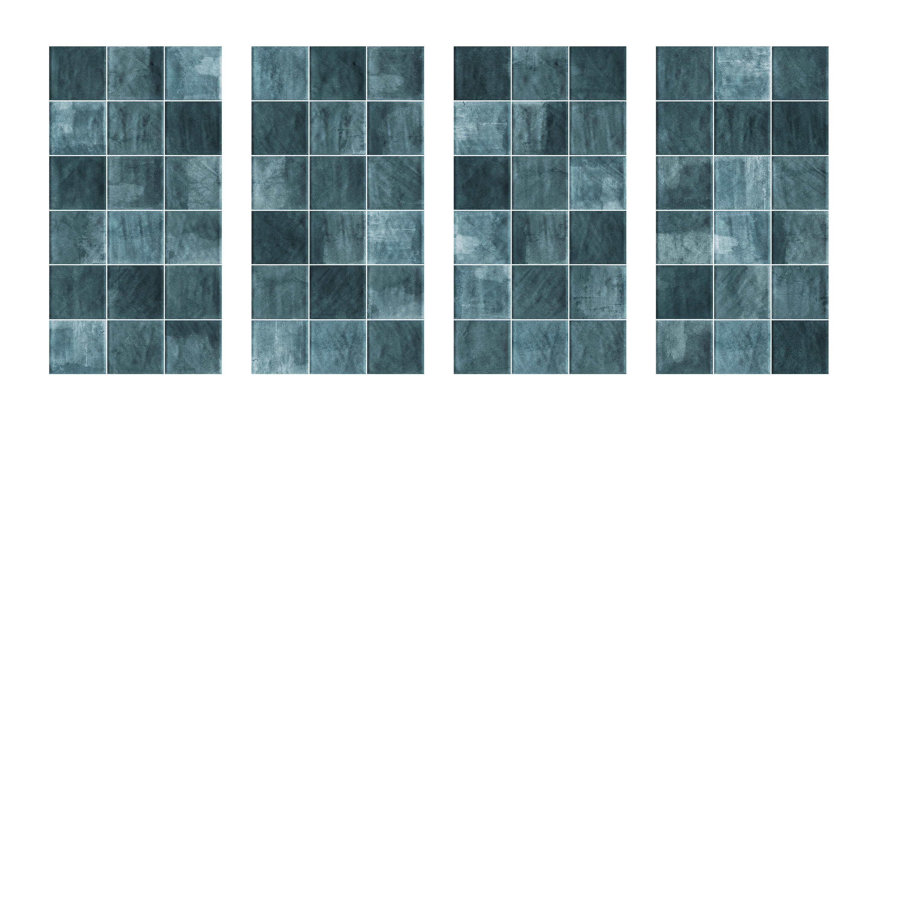 Piastrella da rivestimento interno in maiolica 31.6 x 60 cm non rettificato smaltato smeraldo lucido Moha Square Sp. 9.5 mm 1.52 mq - 4