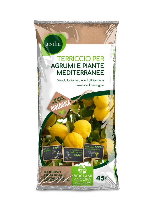 Terriccio GEOLIA pianta mediterranea 45L