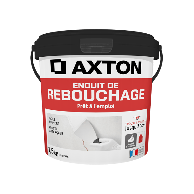 Enduit de rebouchage en pâte Prêt à l'emploi AXTON blanc 1.5 kg