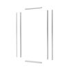 Kit perfiles para mampara plegable cromado Easy 80x190 cm
