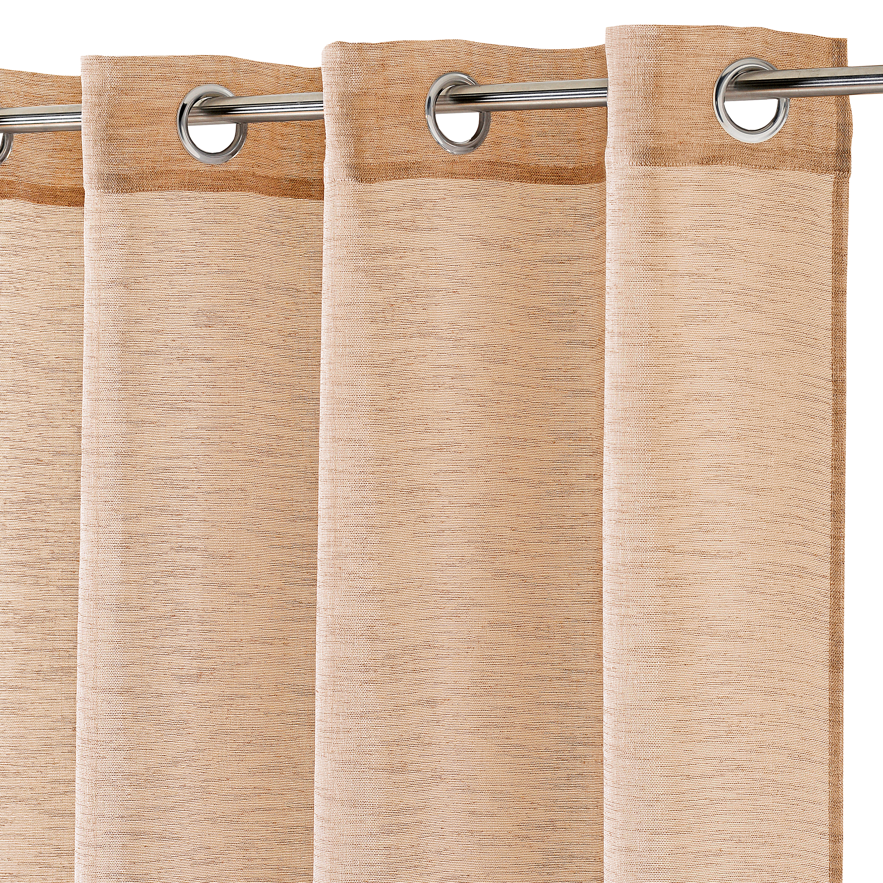 Visillo ollaos giani inspire liso amarillo solemio, beige de 140x280cm