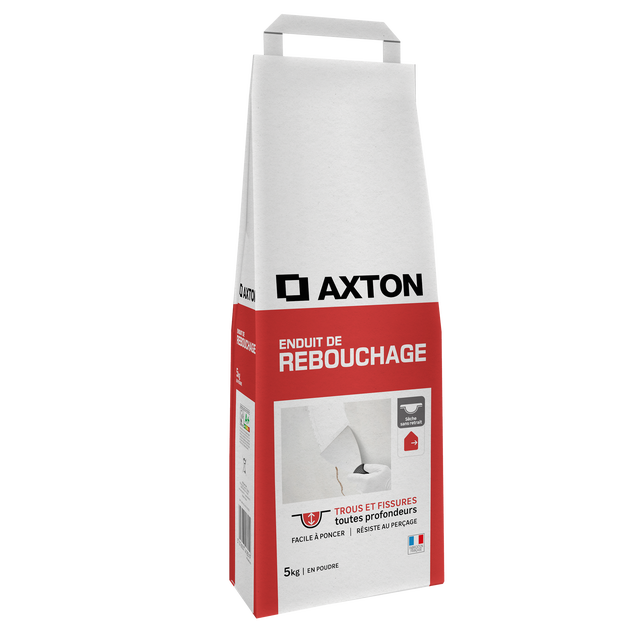 Enduit de rebouchage en poudre , AXTON 5 kg