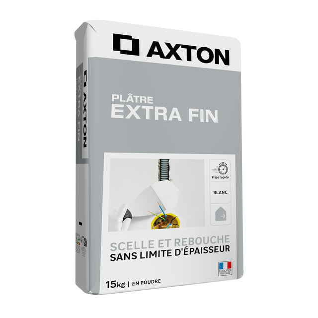 Plâtre Extra fin poudre AXTON 15 kg