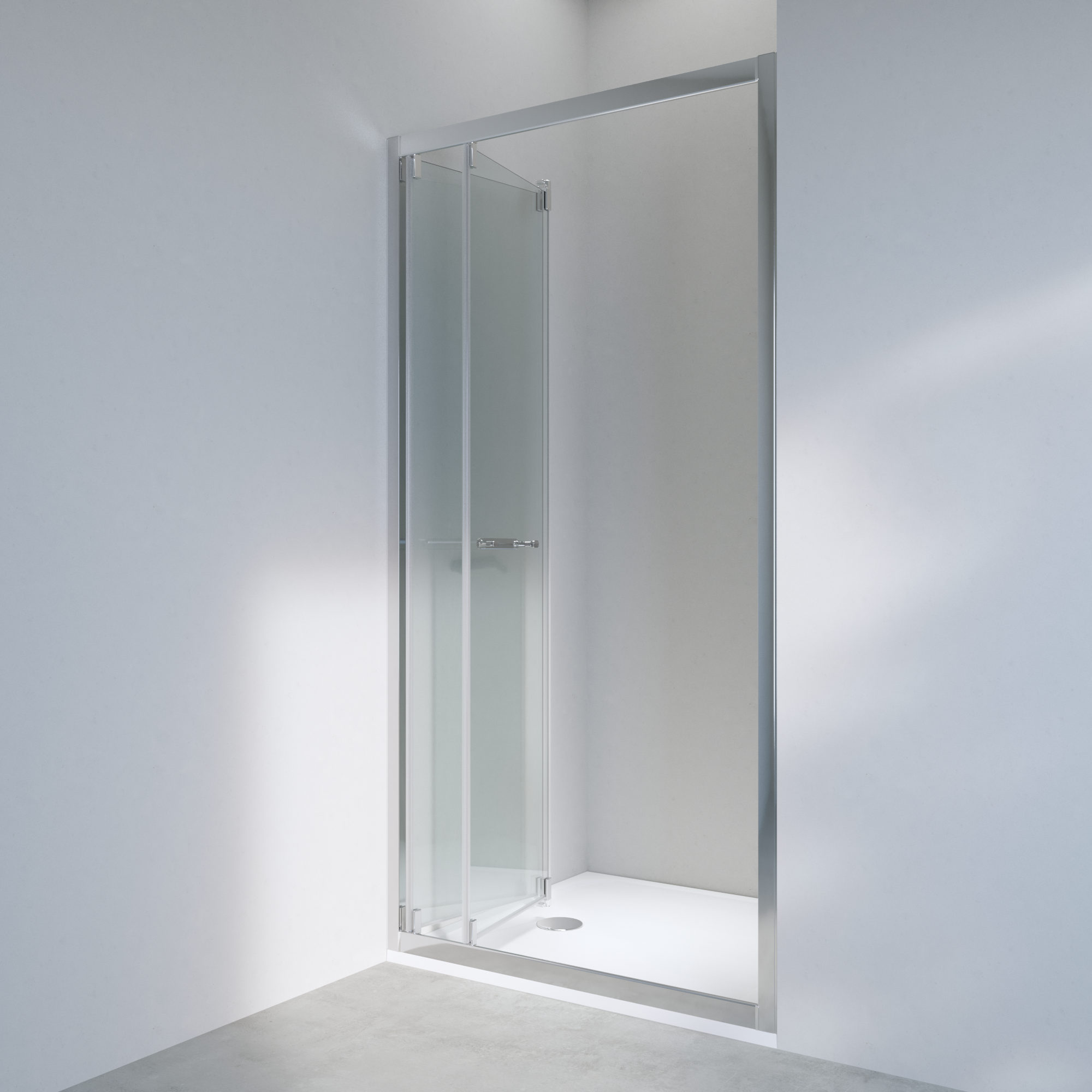 Vidros para cabine de duche de fole 100x190 cm transparente Easy - 5