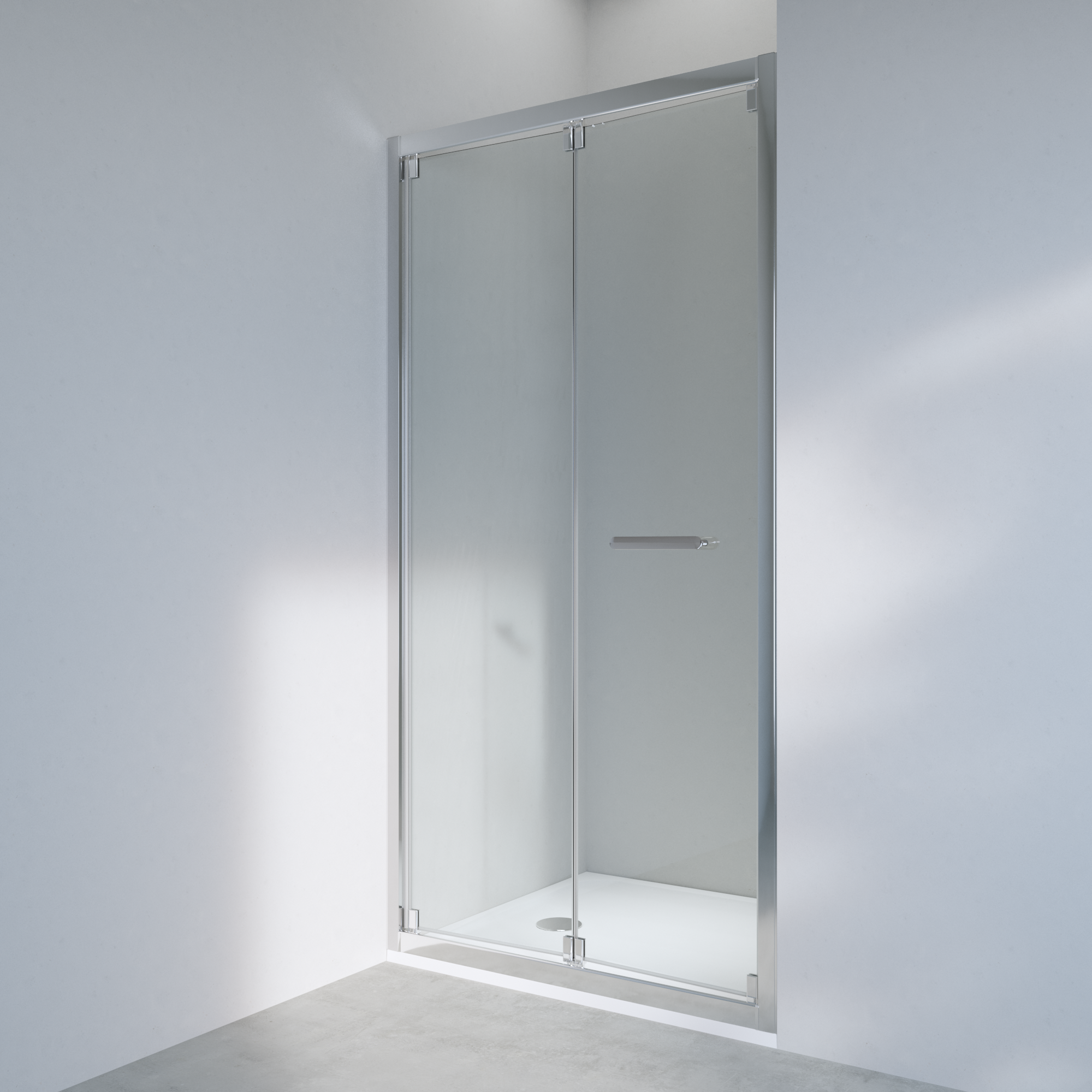 Vidros para cabine de duche de fole 100x190 cm transparente Easy - 4