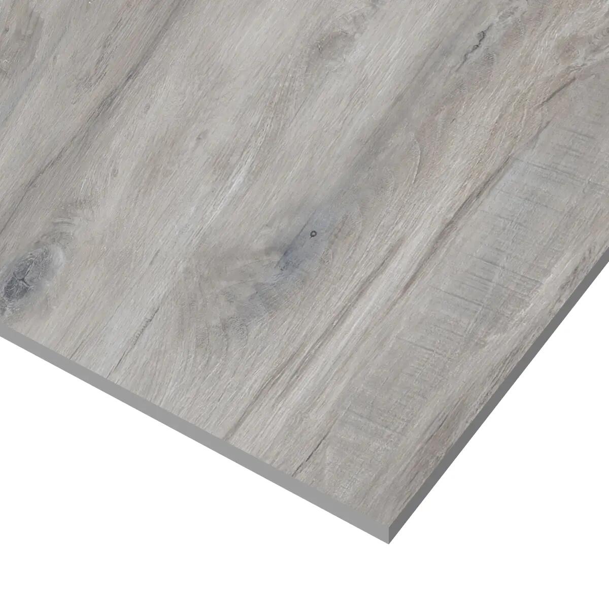 Piastrella da pavimento interno in gres porcellanato 19.5 x 119.5 cm rettificato smaltato grigio Antique R9 traffico intenso (pei 4/5) Sp. 9 mm 1.2 mq - 3