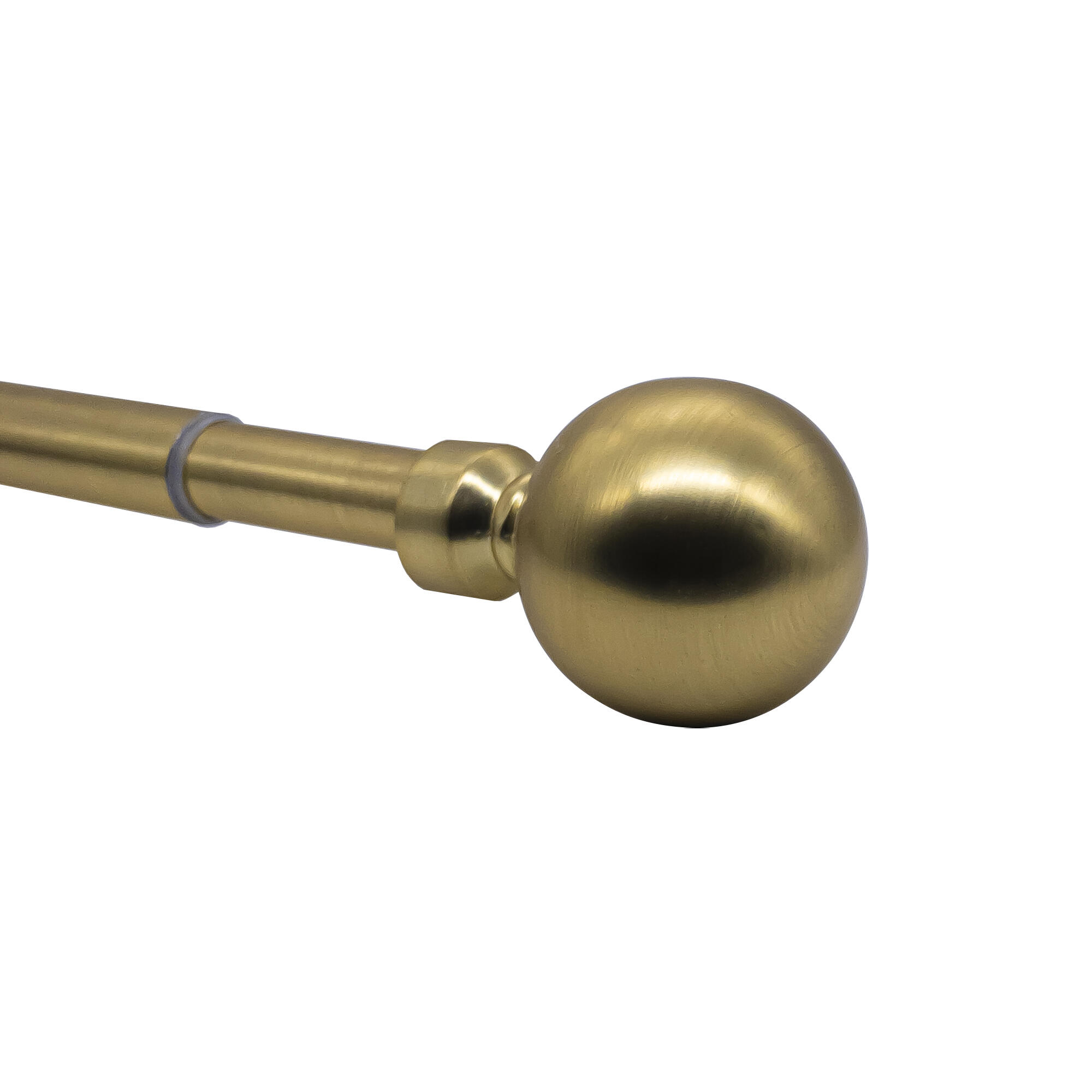 Asta Per Tende Telescopica In Metallo Oro Spazzolato | Regolabile Da 71 A 120 Cm | Diametro 2,5 Cm | Staffe Incluse Per Montaggio A Parete E Soffitto - 6