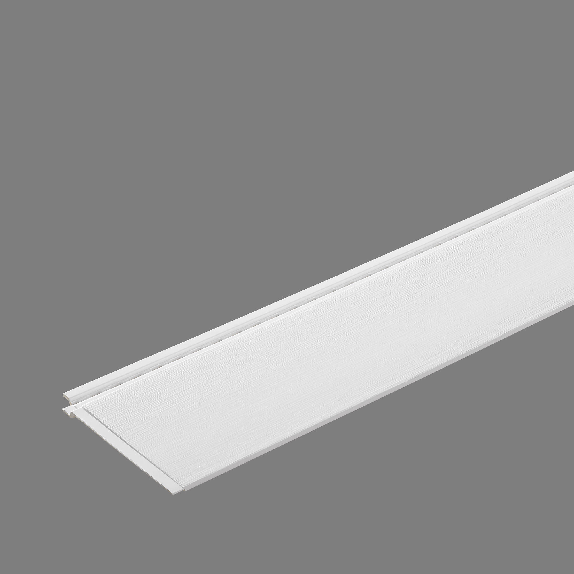 Revestimiento de pared decorativo efecto cemento de PVC Dumaclin blanco apto para exterior de 240x18.5cm - 4