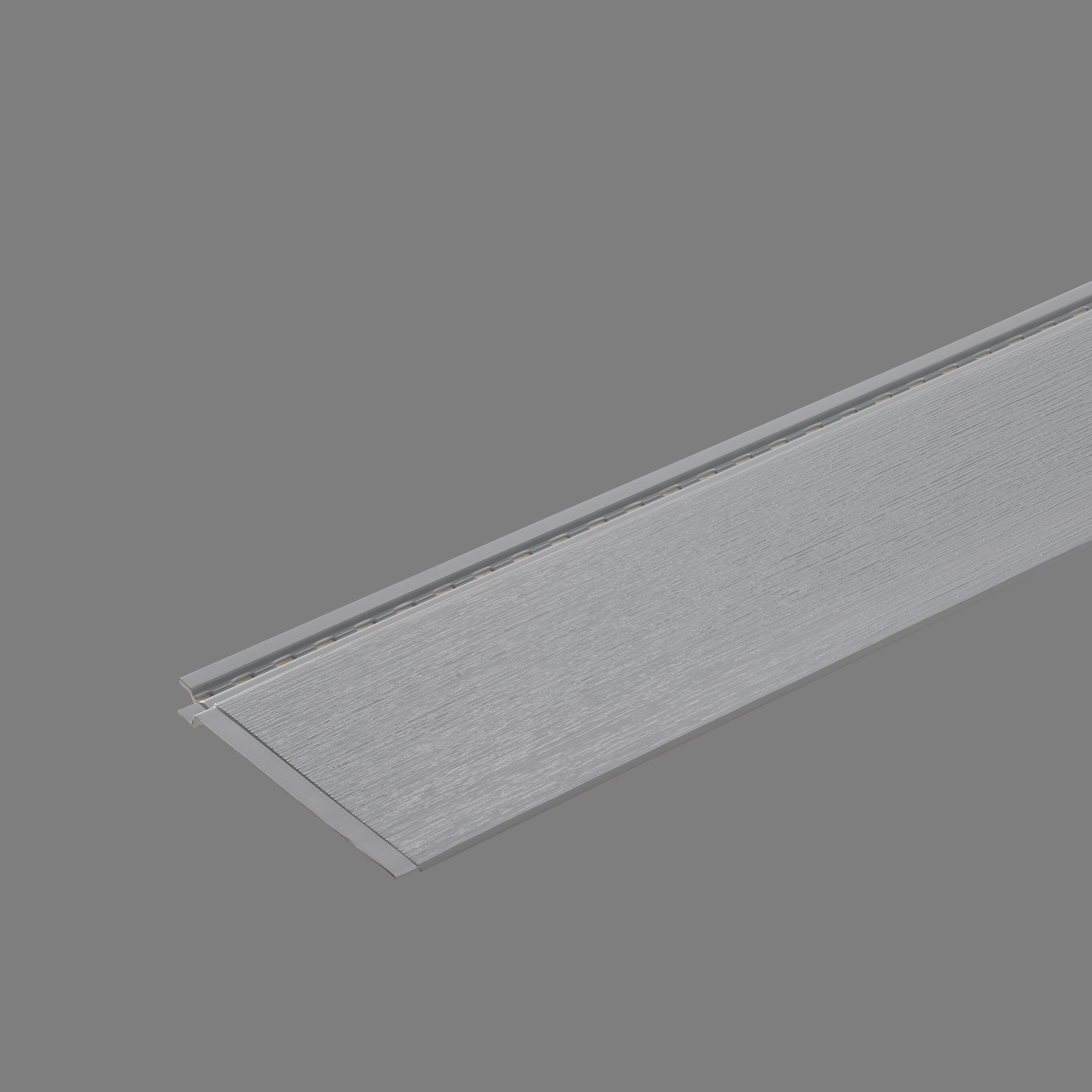 Revestimiento de pared decorativo efecto madera de PVC Dumaclin Grey gris apto para exterior de 240x18.5cm - 4