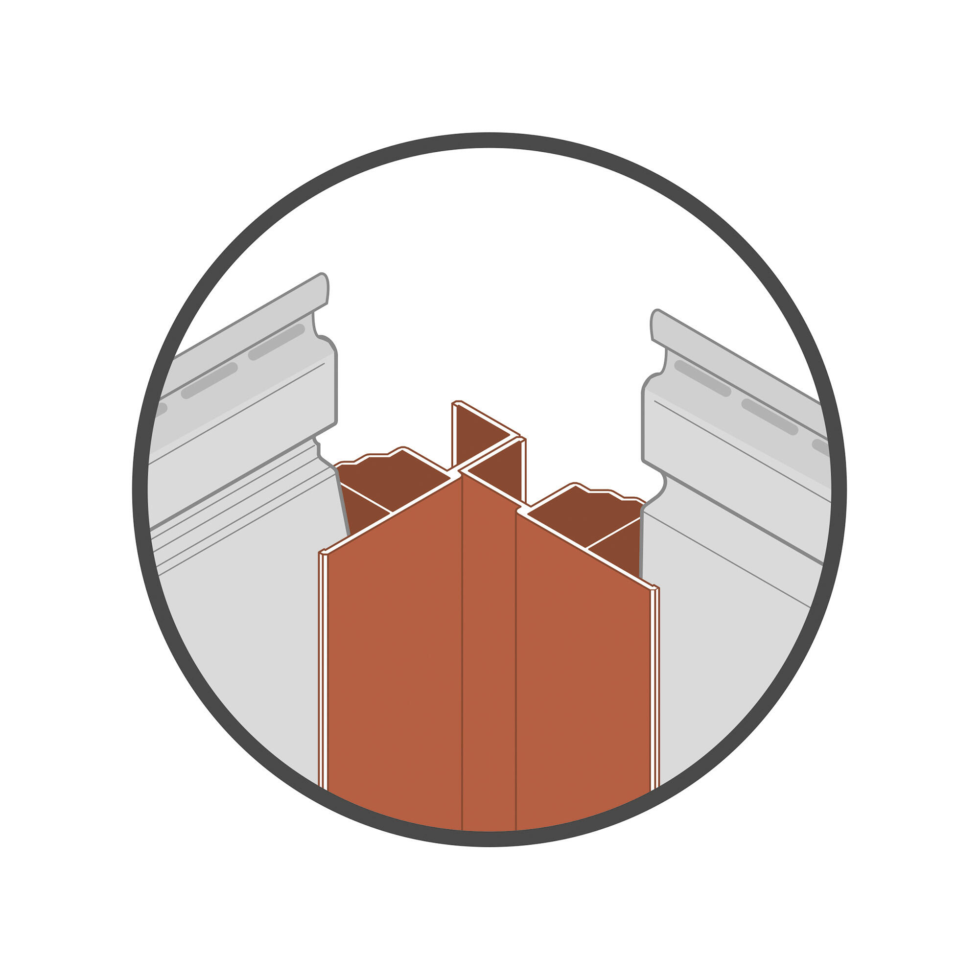 Multiperfil exterior serie Dumaclin color blanco de 2500x73mm - 4