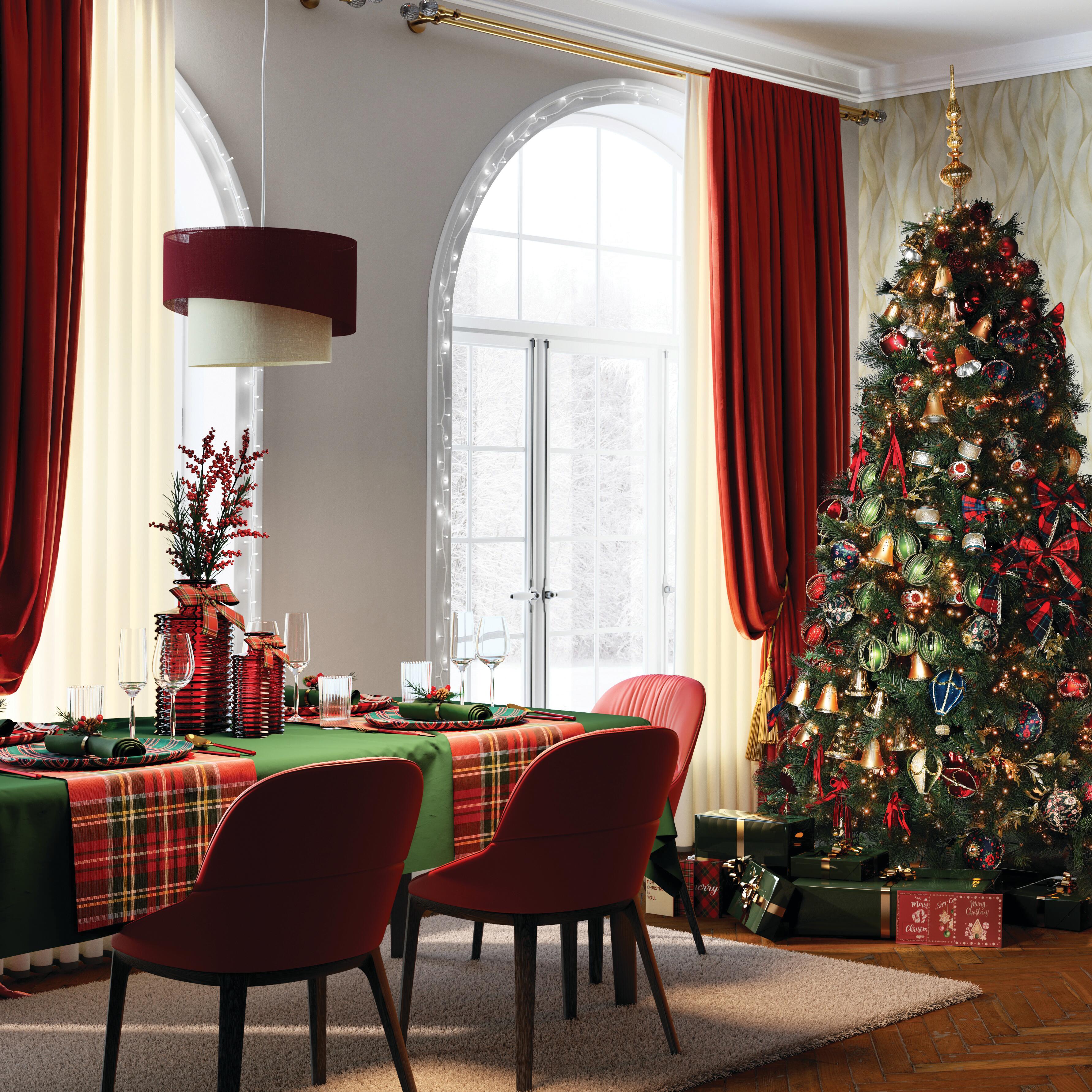 Albero di Natale artificiale Augusta verde H 210 cm x Ø 140 cm - 4