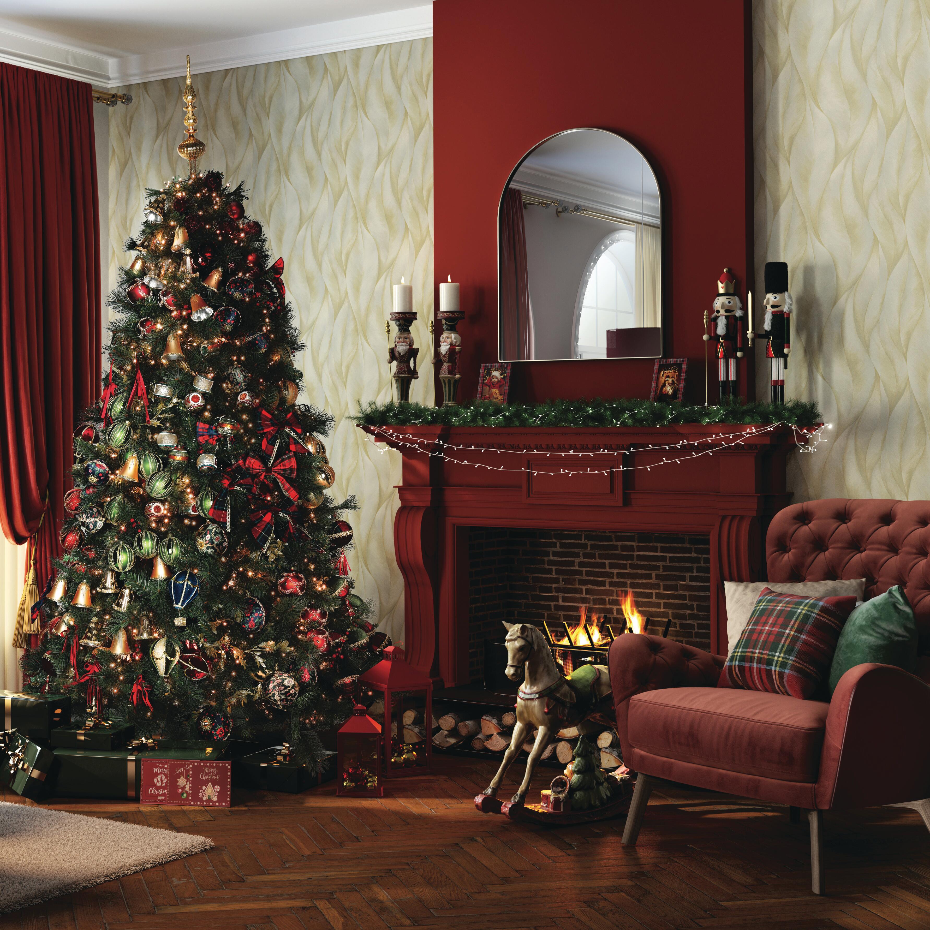 Carta da parati Foglie Aracea Gold Satin beige giallo / dorato, 53 cm x 10.05 m - 2