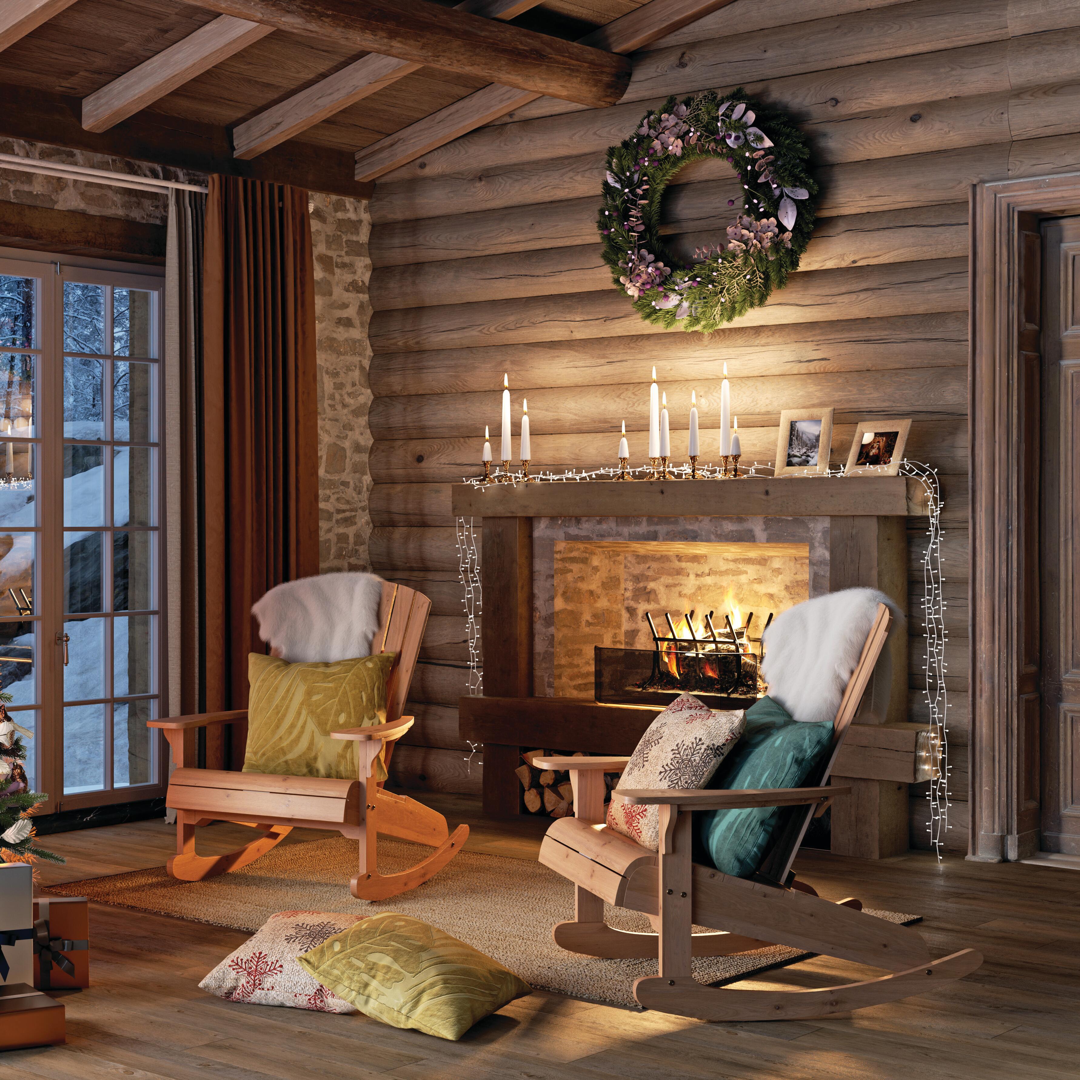 Varão de madeira D28 2.00M CARVALHO DOURADO INSPIRE - 5