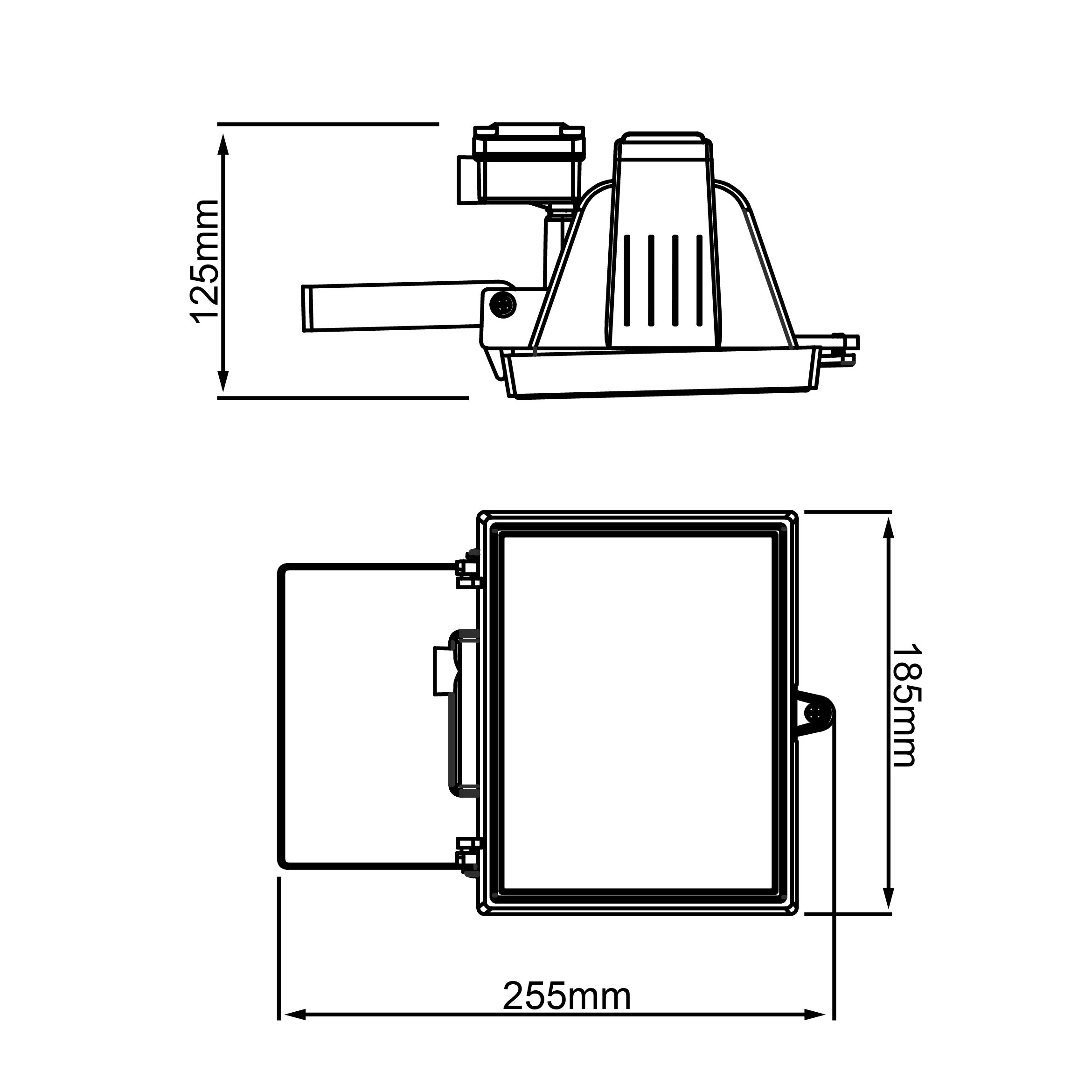Faro da esterno Tanko in alluminio bianco R7S, 118 mm MAX400W BRILLIANT - 7