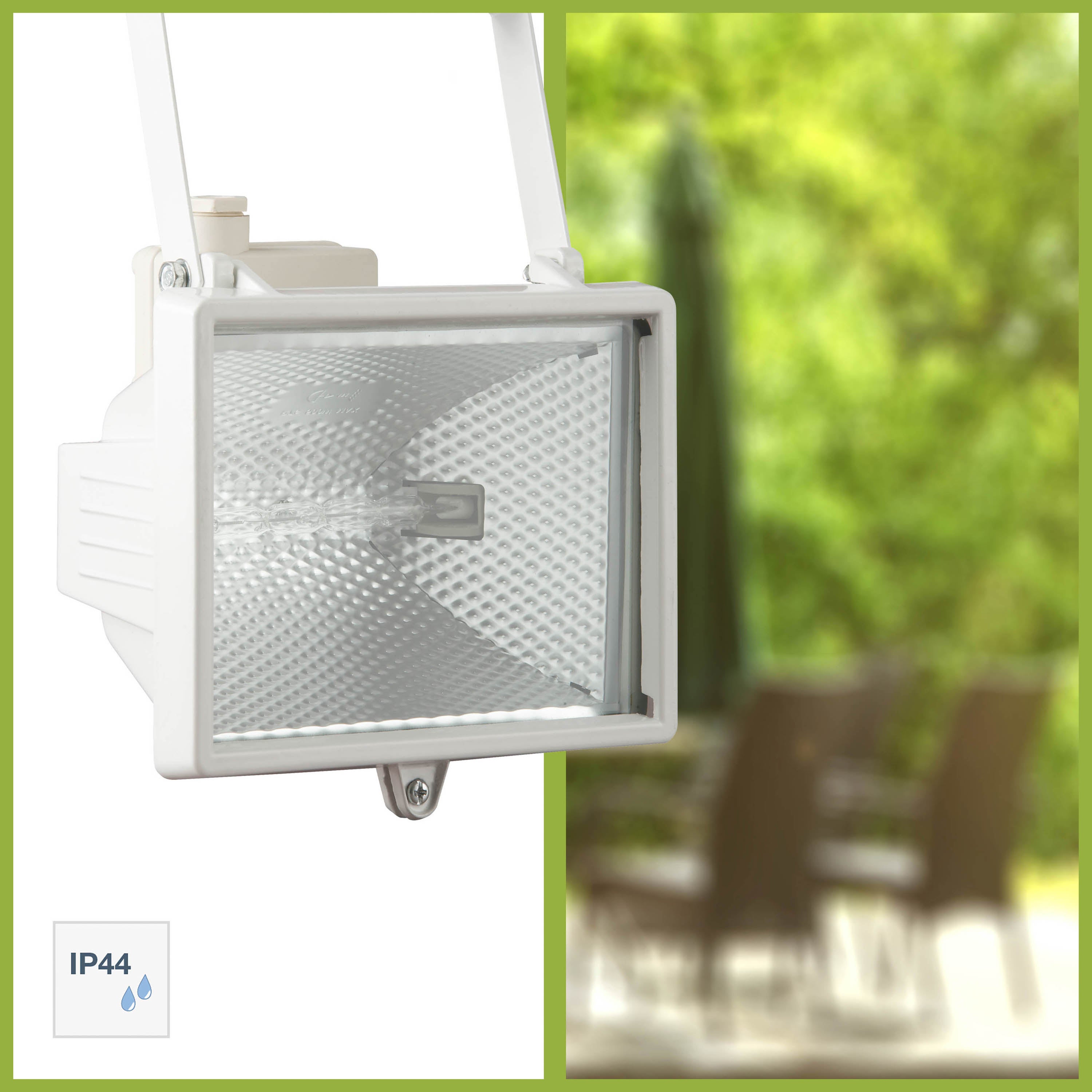 Faro da esterno Tanko in alluminio bianco R7S, 118 mm MAX400W BRILLIANT - 2
