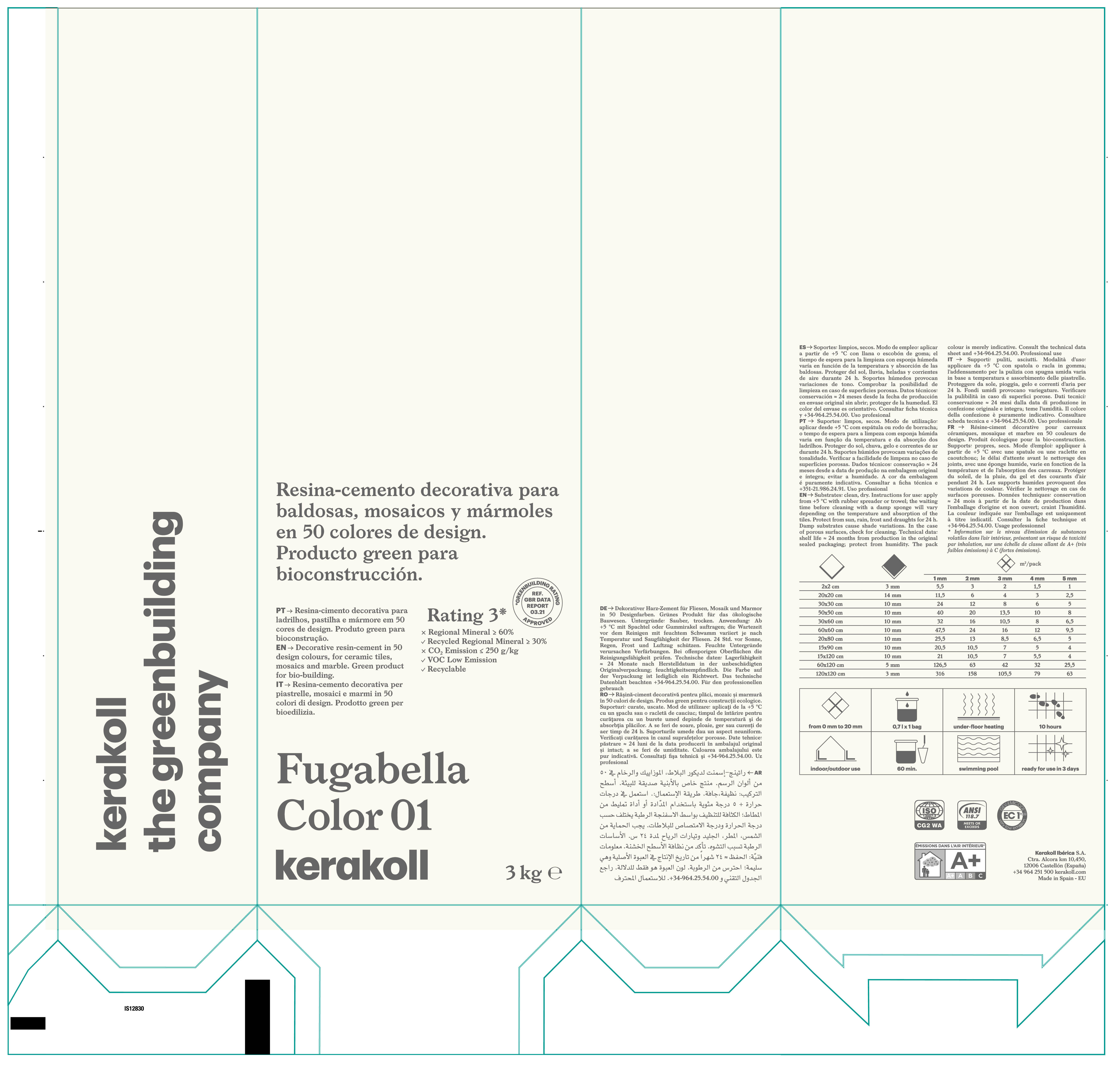 Fugabella Color - Malta Per Fugature - 45 Kg - Idrorepellente E Antibatterico - Foto 9