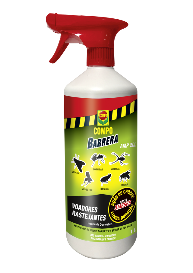 Inseticida voadores rastejantes e anti-percevejos 1L Compo Barrera