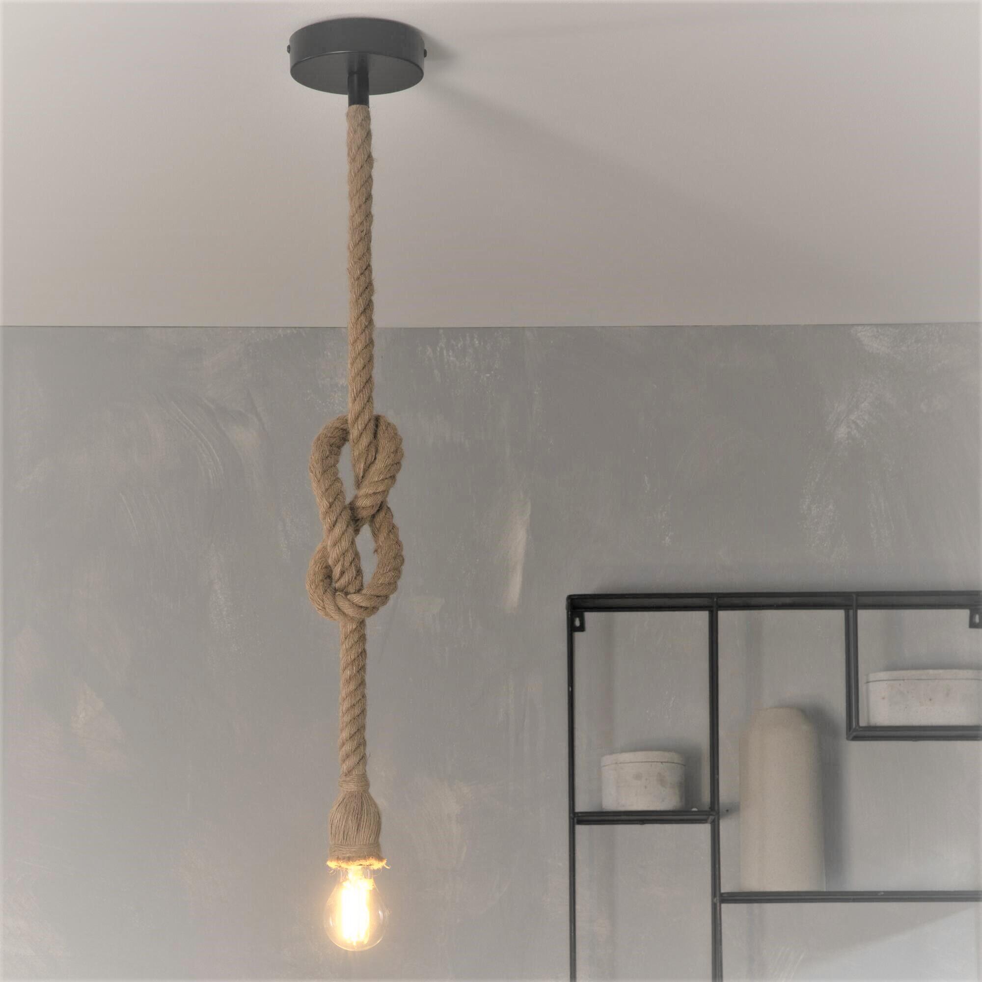 Lampadario Design Byron nero paralume nero E27 Ø36.5cm INSPIRE - 23