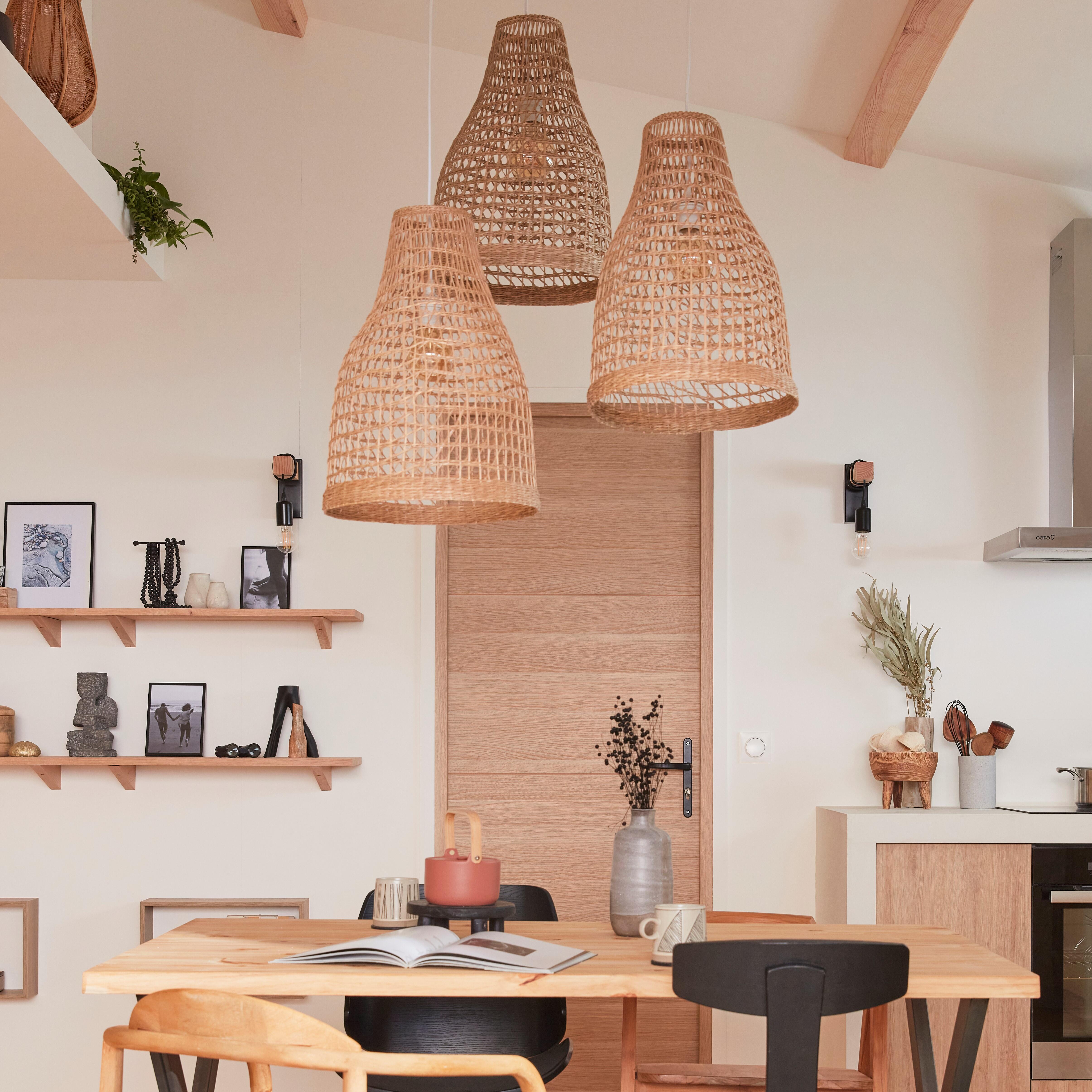 Lampadario Design Byron nero paralume nero E27 Ø36.5cm INSPIRE - 22