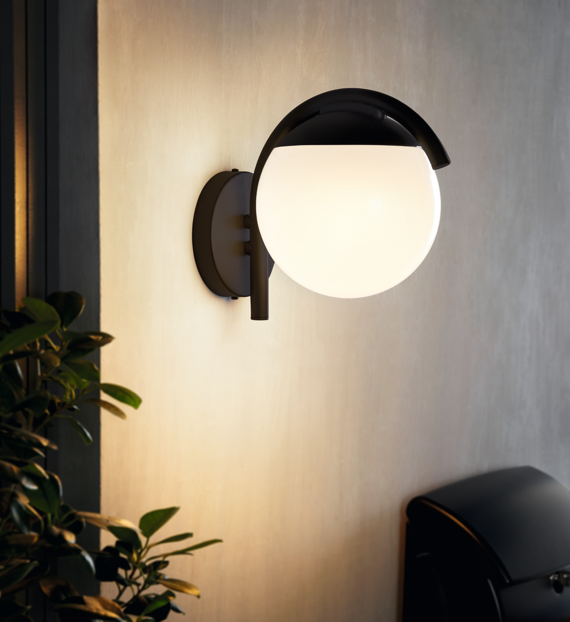 Applique LED Prata Vecchia nero IP44, EGLO - 3