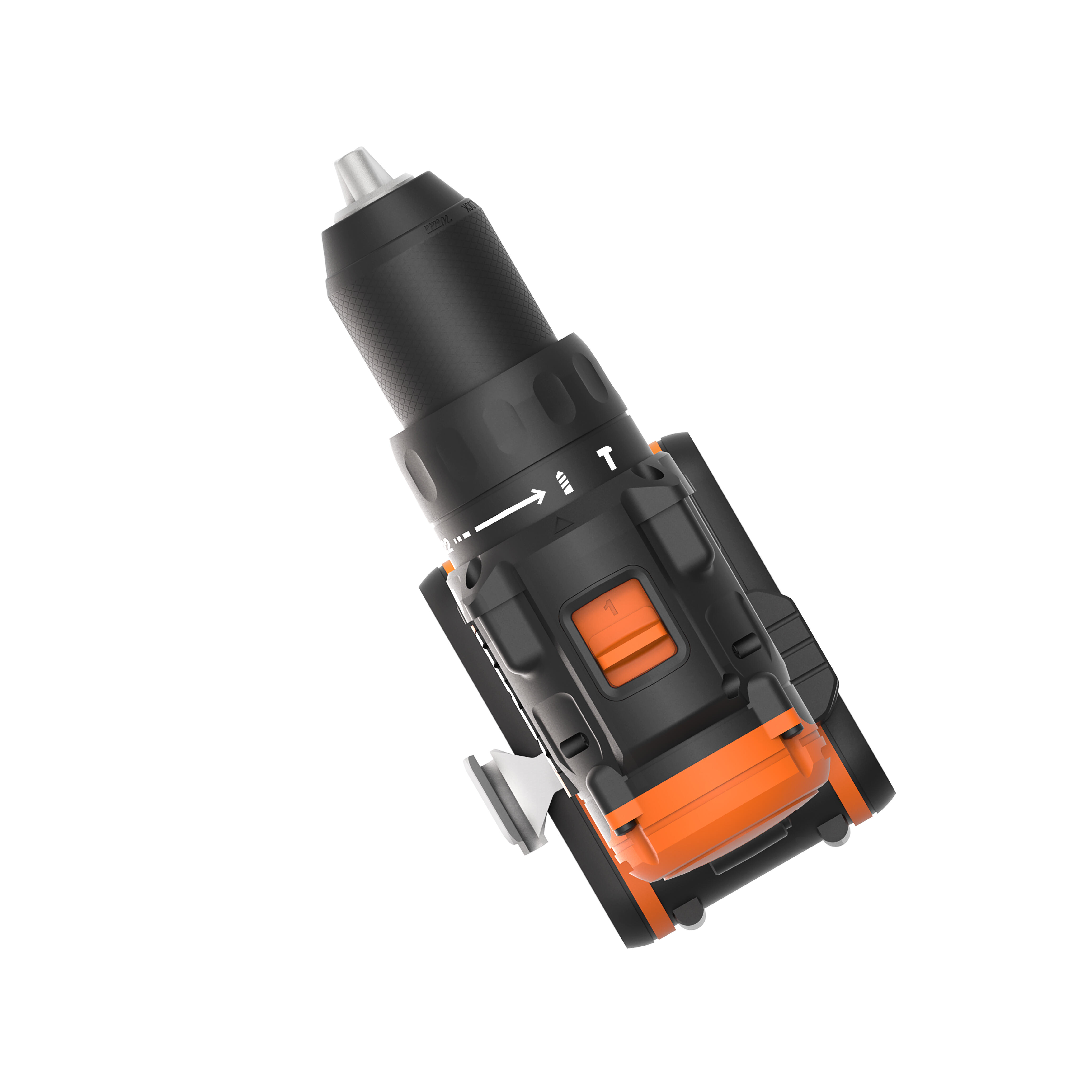 Taladro percutor a batería WORX 20V Brushless :2 Baterías de 20V / 2,0 Ah - Cargador rápido 1 hora, 1 Punta de atornillar doble, 1 estuche de 30pzs de brocas y puntas, 1 Clip de sujeción cinturón, Maletín de transporte - 12