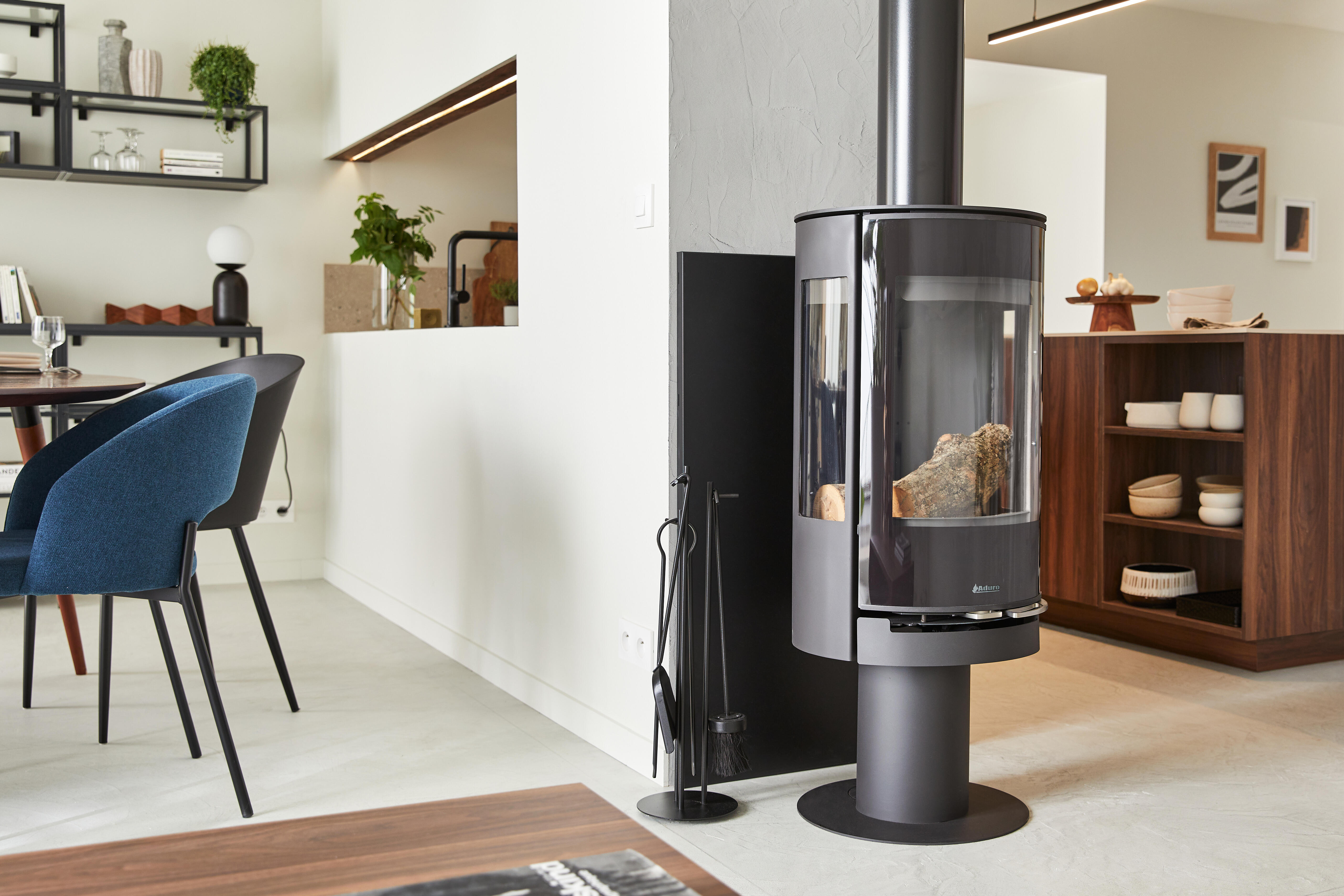 Poêle à bois ADURO Aduro 22.3 lux noir, 5.5 kW - 5