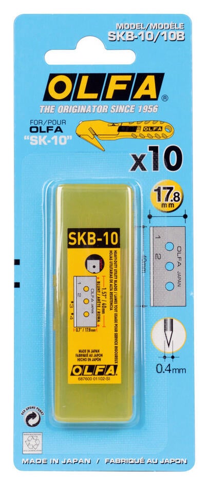 Distributeur de 10 lames de rechange bec de canard OLFA - 2