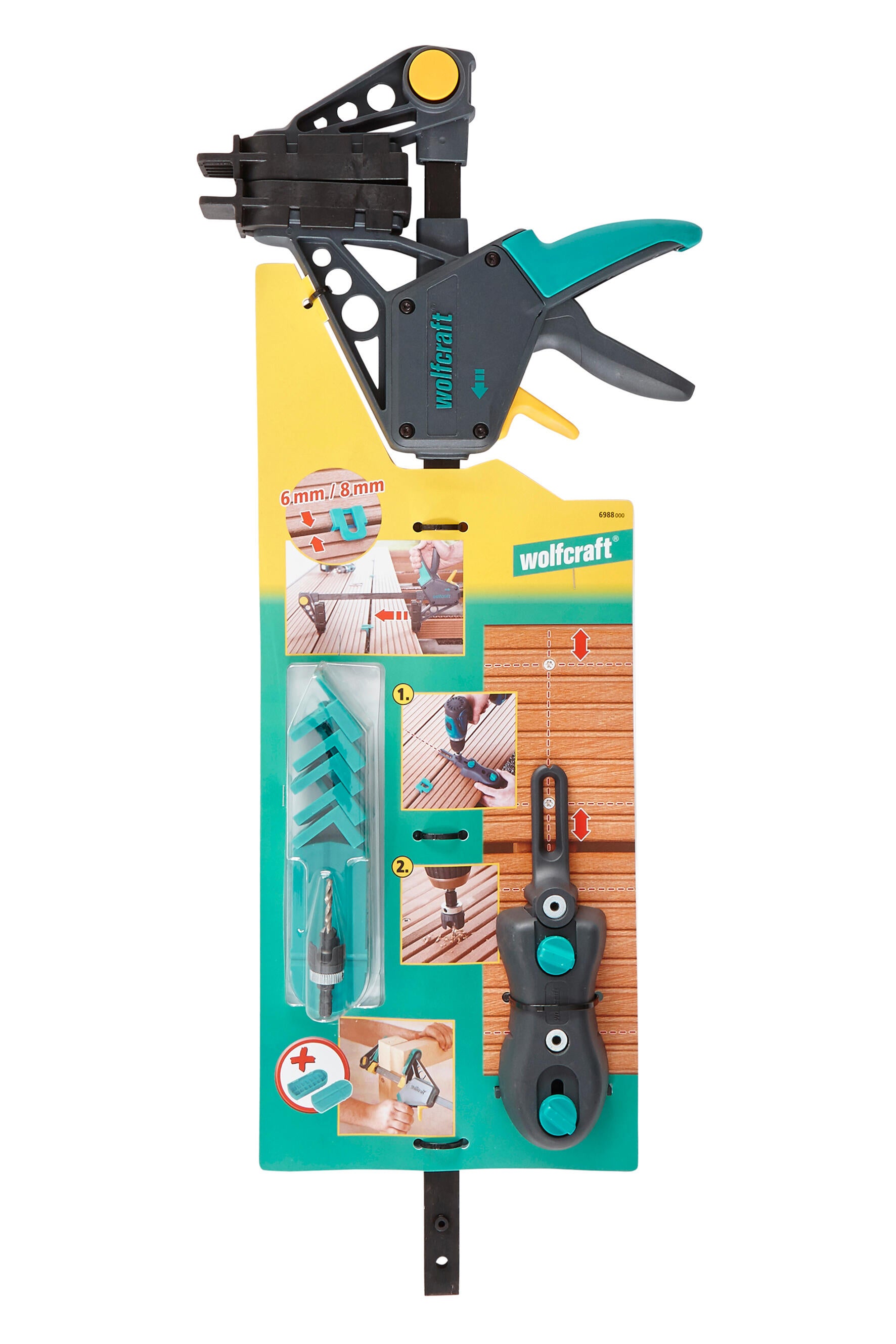 Kit de pose de lames de terrasse en bois WOLFCRAFT - 6