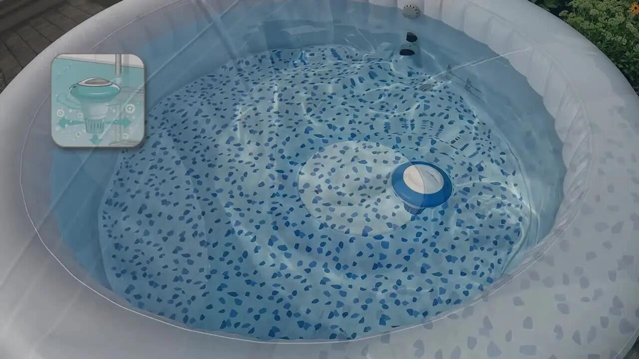 Dosificador de cloro flotante de polipropileno para pastillas de 20 gramos - 2