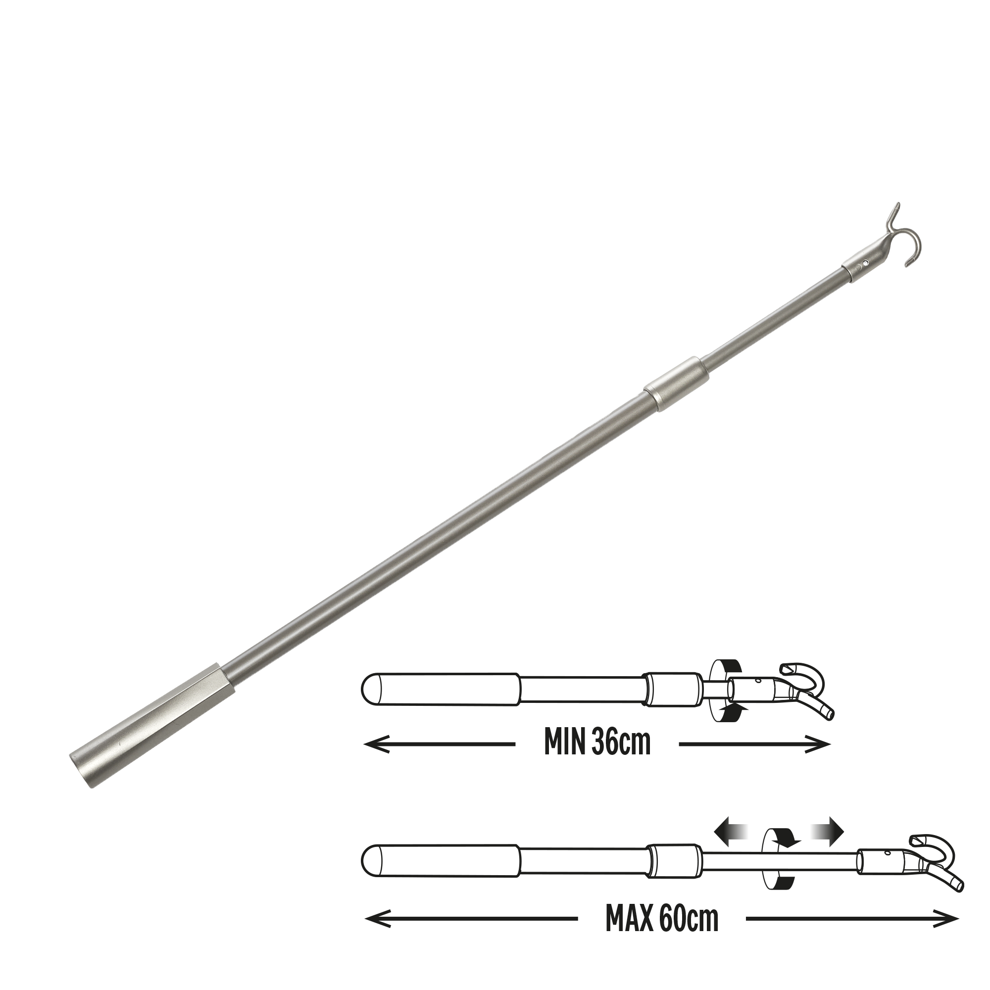 Barre de tirage extensible pour store enrouleur INSPIRE - 3