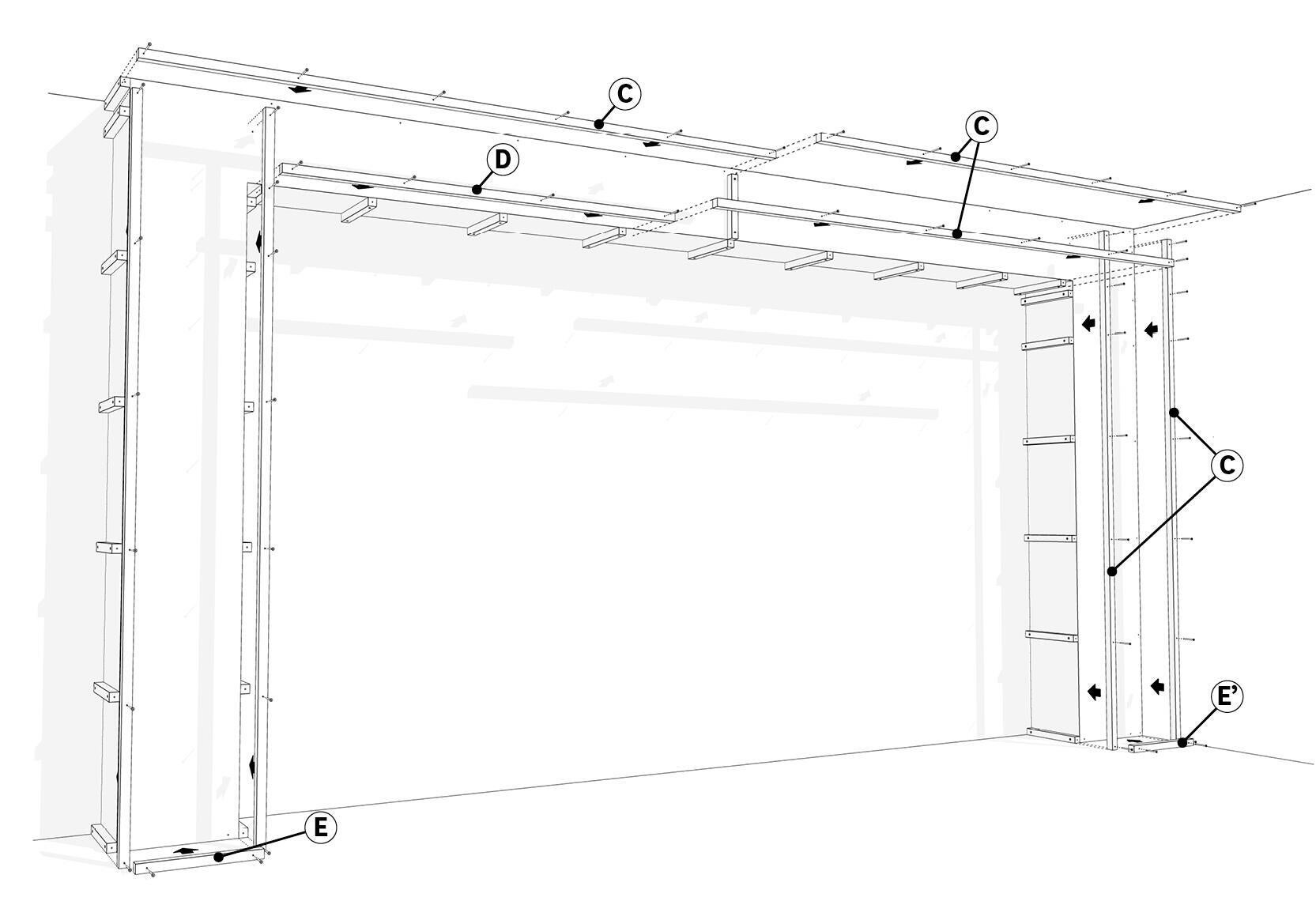 schéma de la préparation de structure