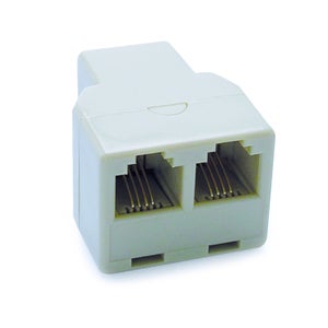 PADCR Adattatore TAE-F A RJ11 (6P4C) - Cavo Da 0,2 Metri Per Router E Telefono - Connettore Nero Di Alta Qualità