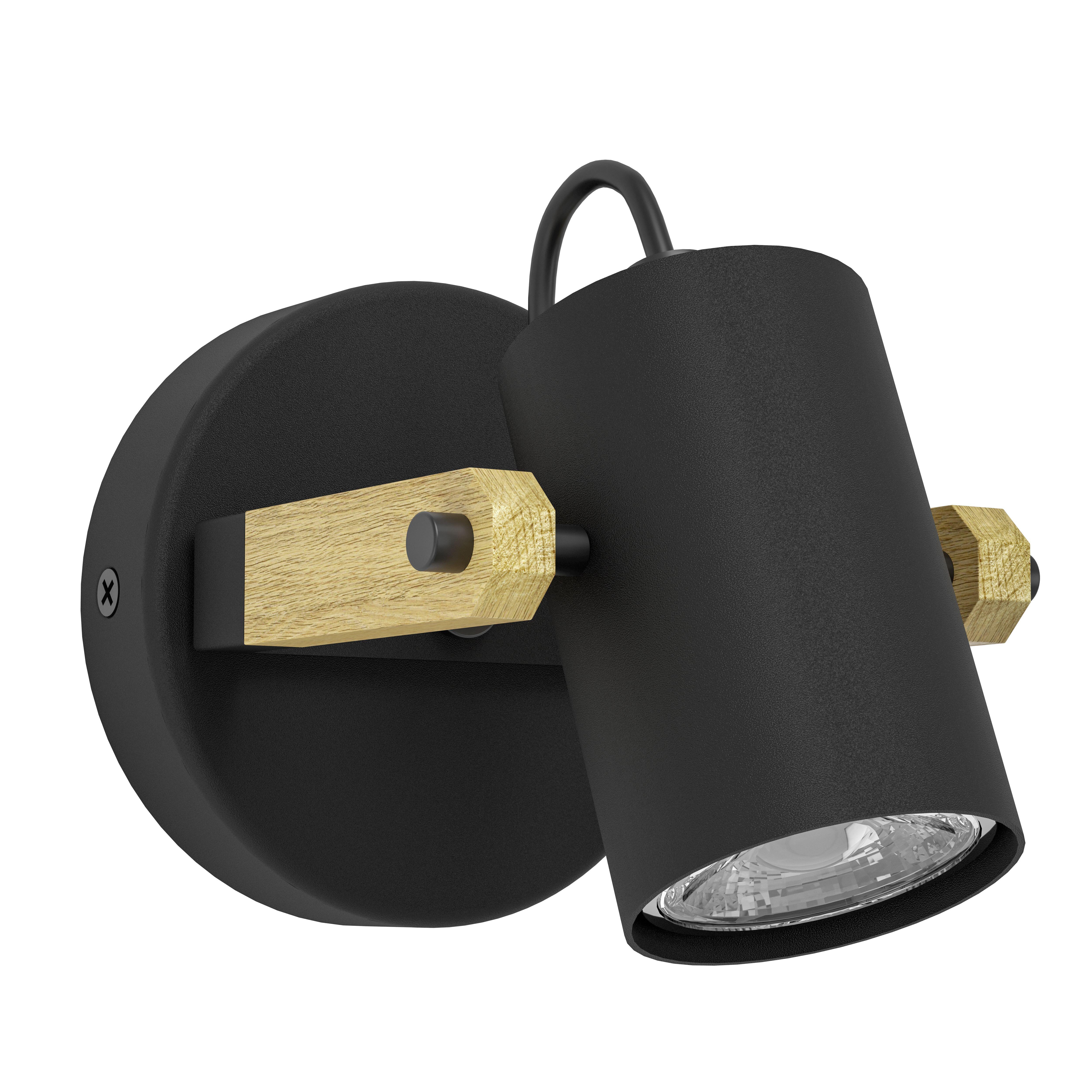 Spot Hornwood, acier noir, GU10, EGLO - 3