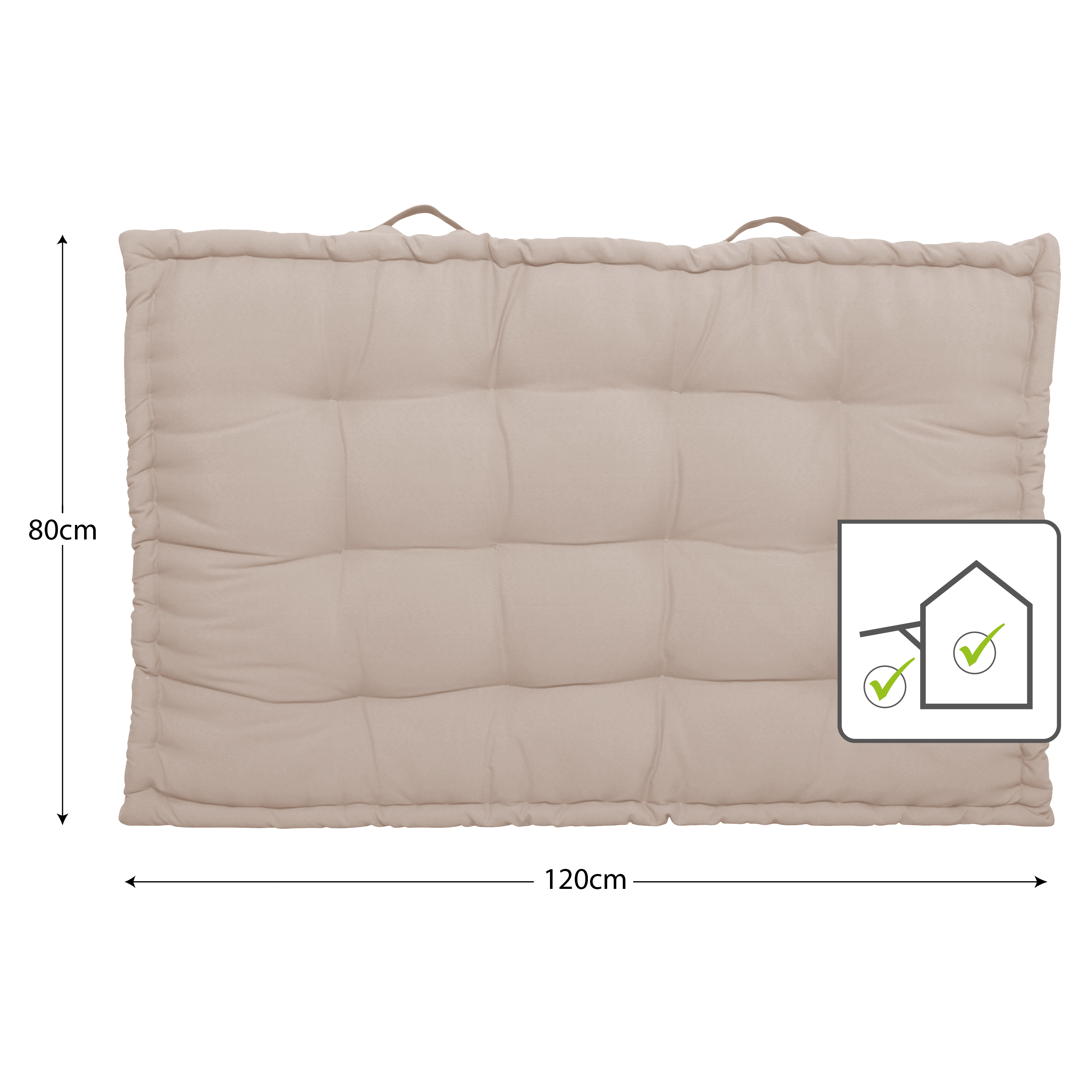 Almofada de chão INSPIRE LUCK 80X120X15CM TRENCH 5 - 9