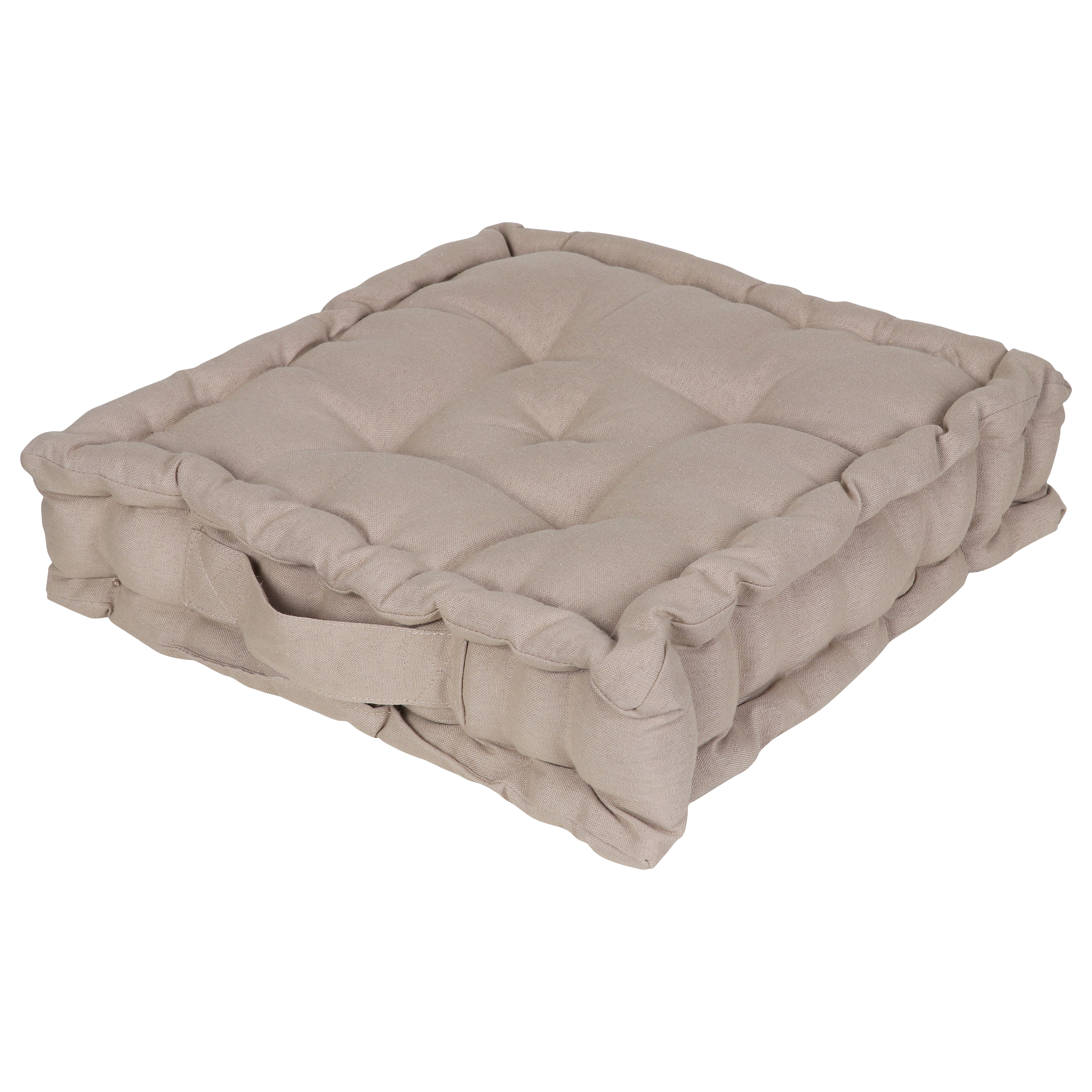 Coussin de sol Luck, déperlant, beige l.40 x H.40 cm INSPIRE - 5