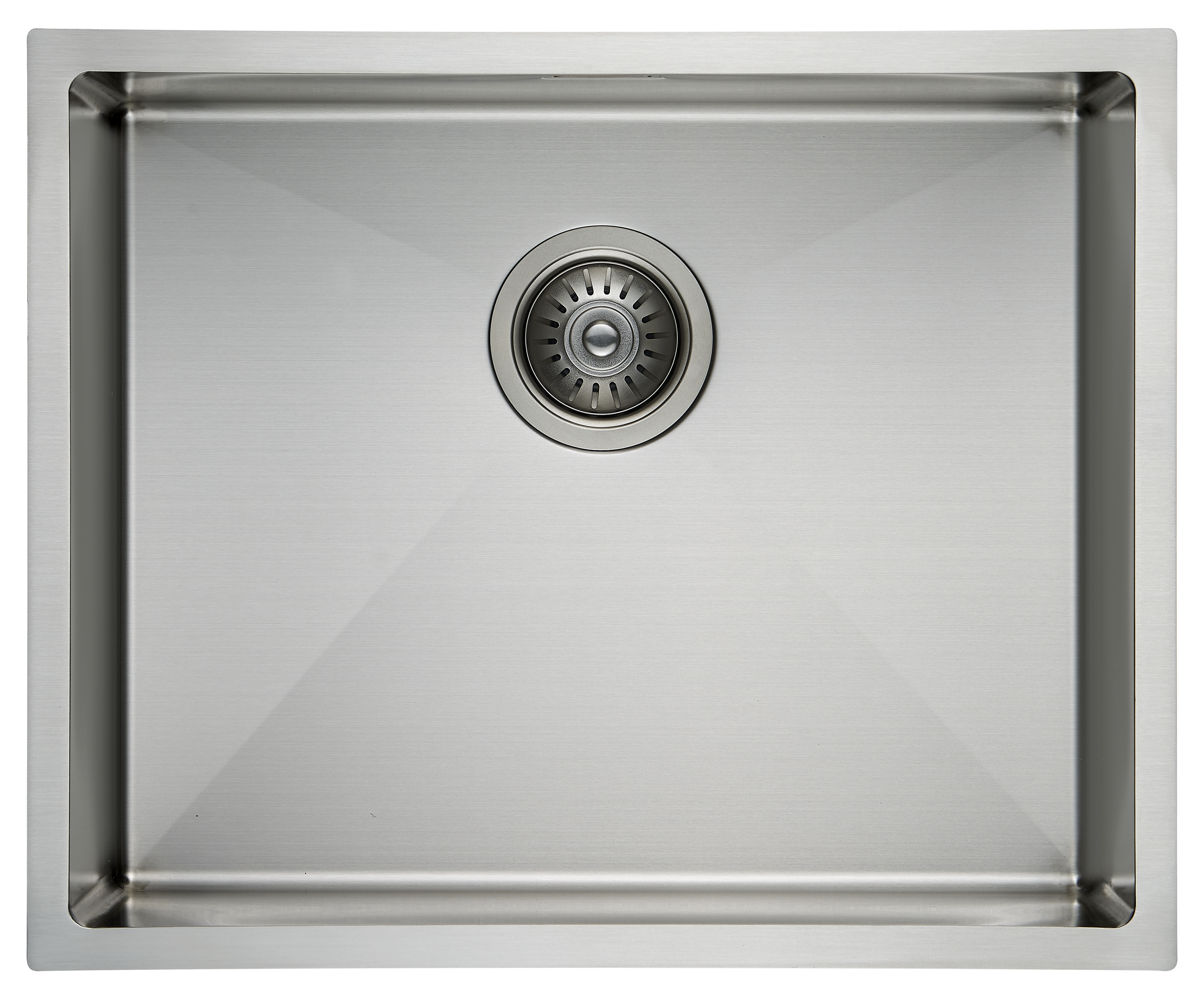 Fregadero de acero inox andemen vega acero azul 54x44 cm