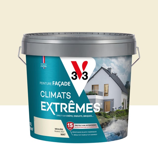 Peinture extérieure façade Climats extrêmes® V33 meulière mat 10l