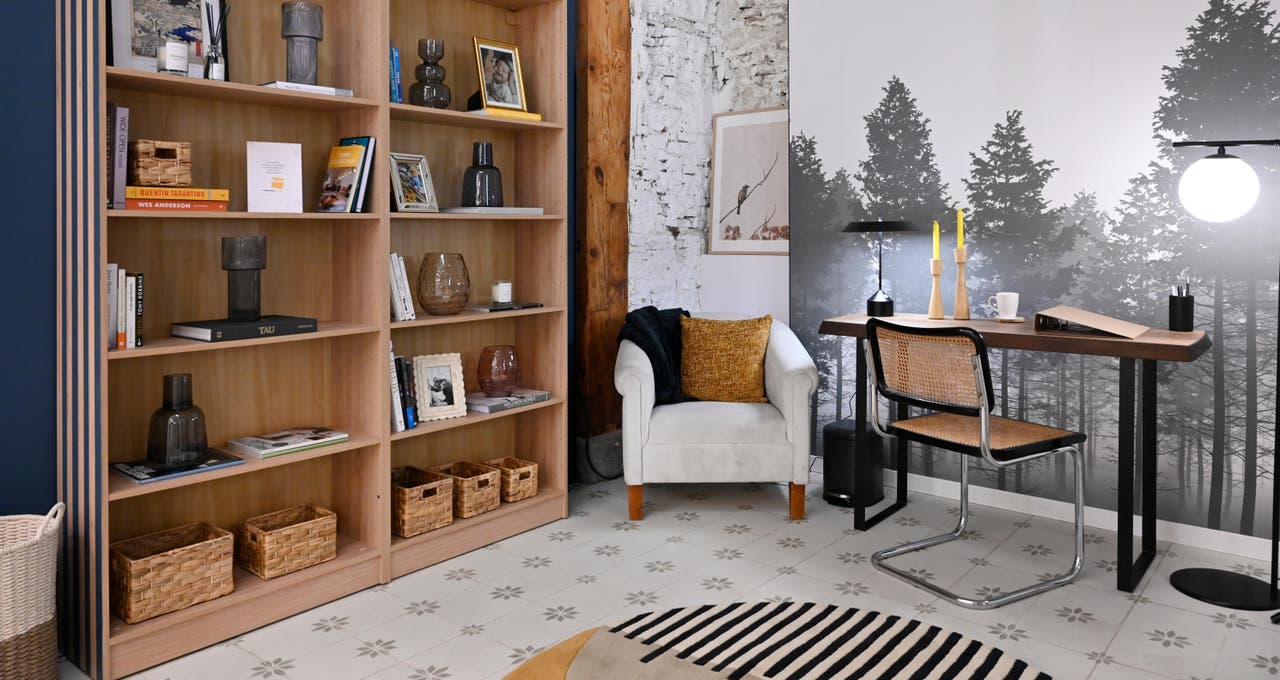 Diapositive Estilo Country Charm en tu home office