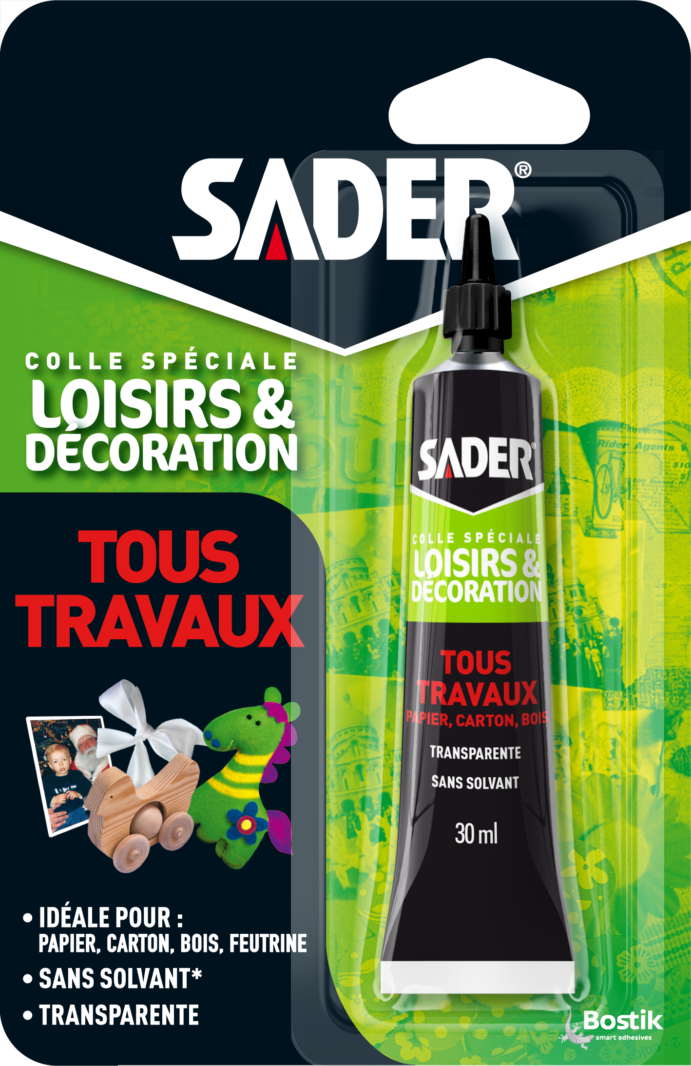 Colle d'assemblage liquide SADER Loisirs & décoration tous travaux transp, 30ml