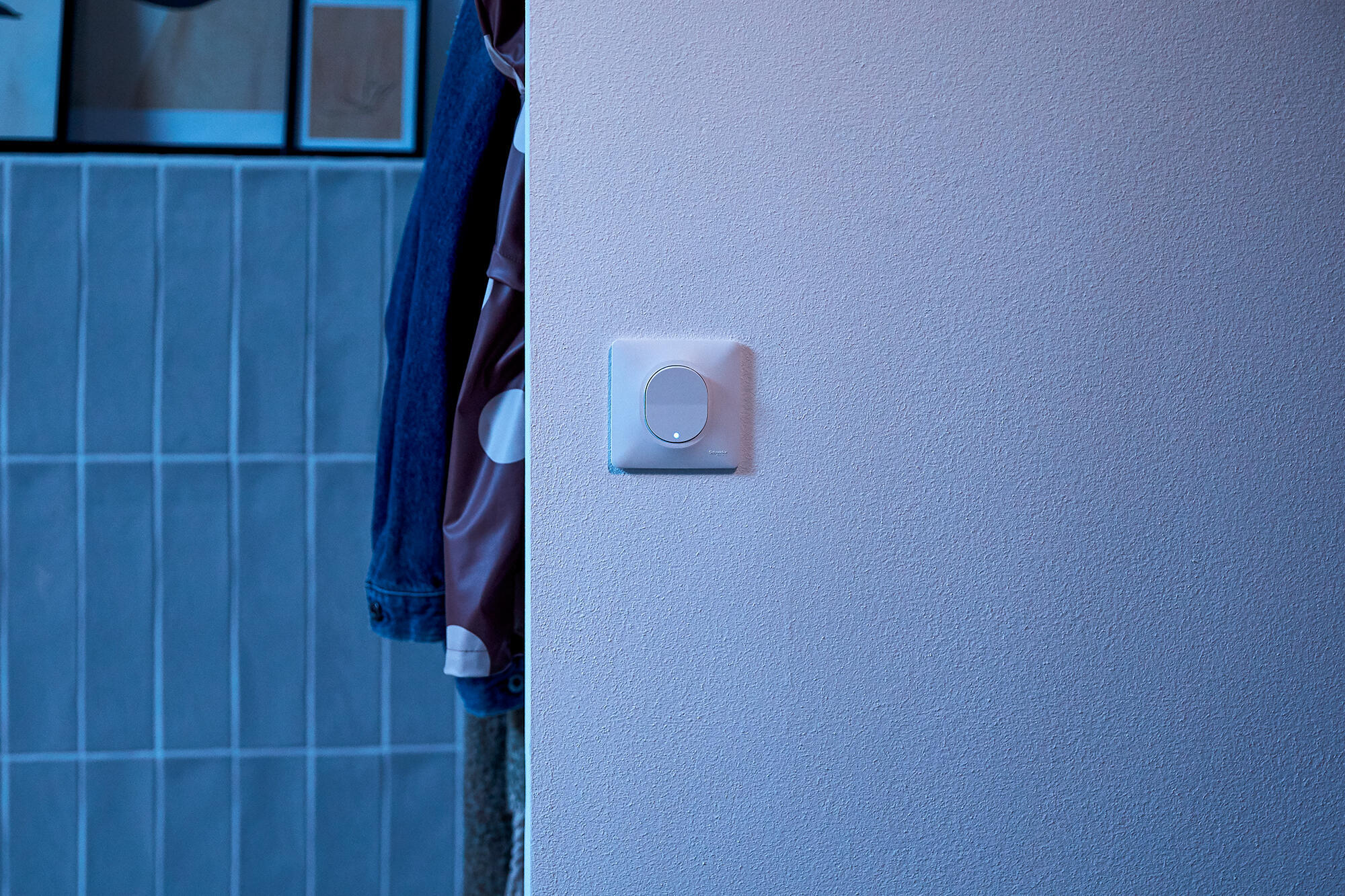 Interrupteur va-et-vient lumineux complet Ovalis, SCHNEIDER ELECTRIC, blanc - 4