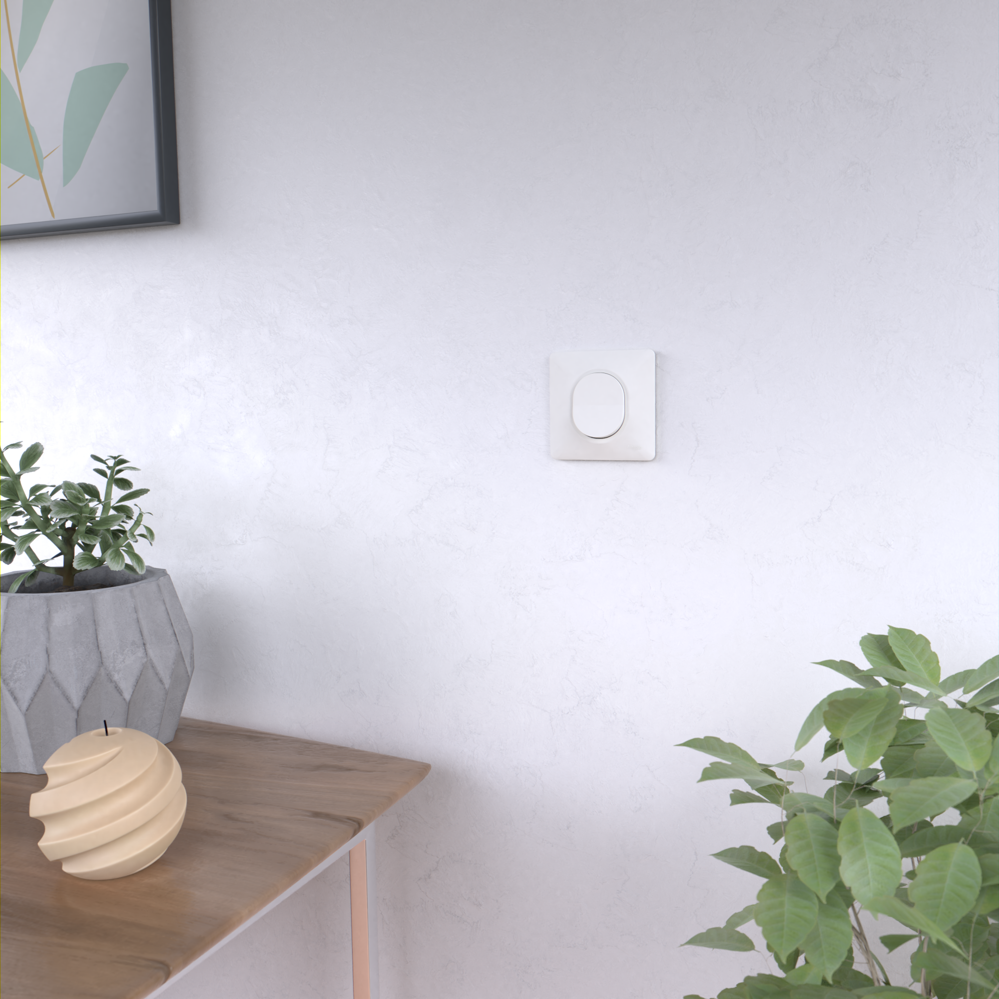 Poussoir complet Ovalis, SCHNEIDER ELECTRIC, blanc - 11