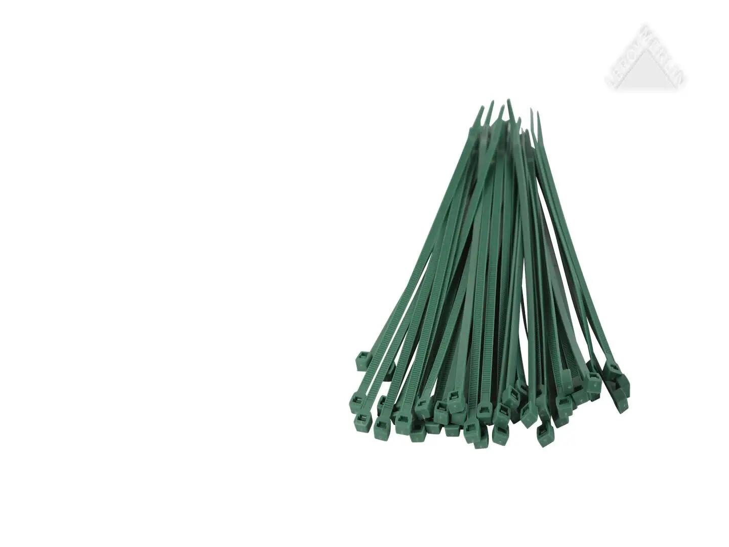 Set de 50 bridas verdes TENAX 4,8x200mm para uso exterior e interior - 3