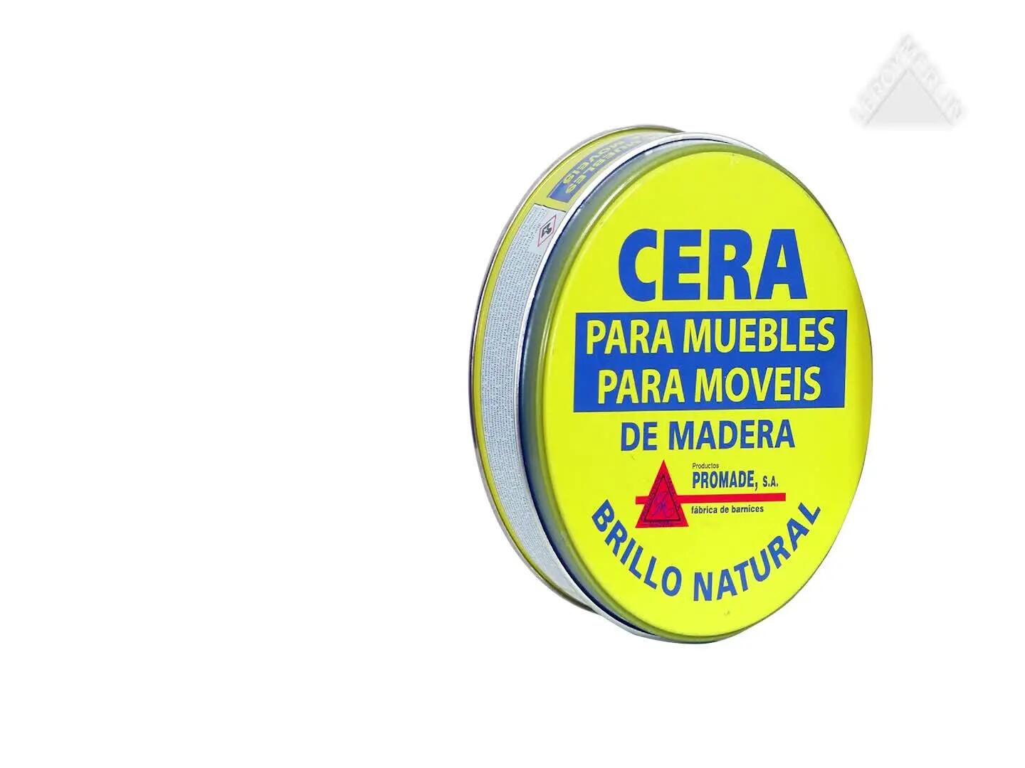 Cera decorativa de madera interior PROMADE en color transparente, acabado satinado para mobiliario en pasta de 250 ml. Base disolvente. - 3